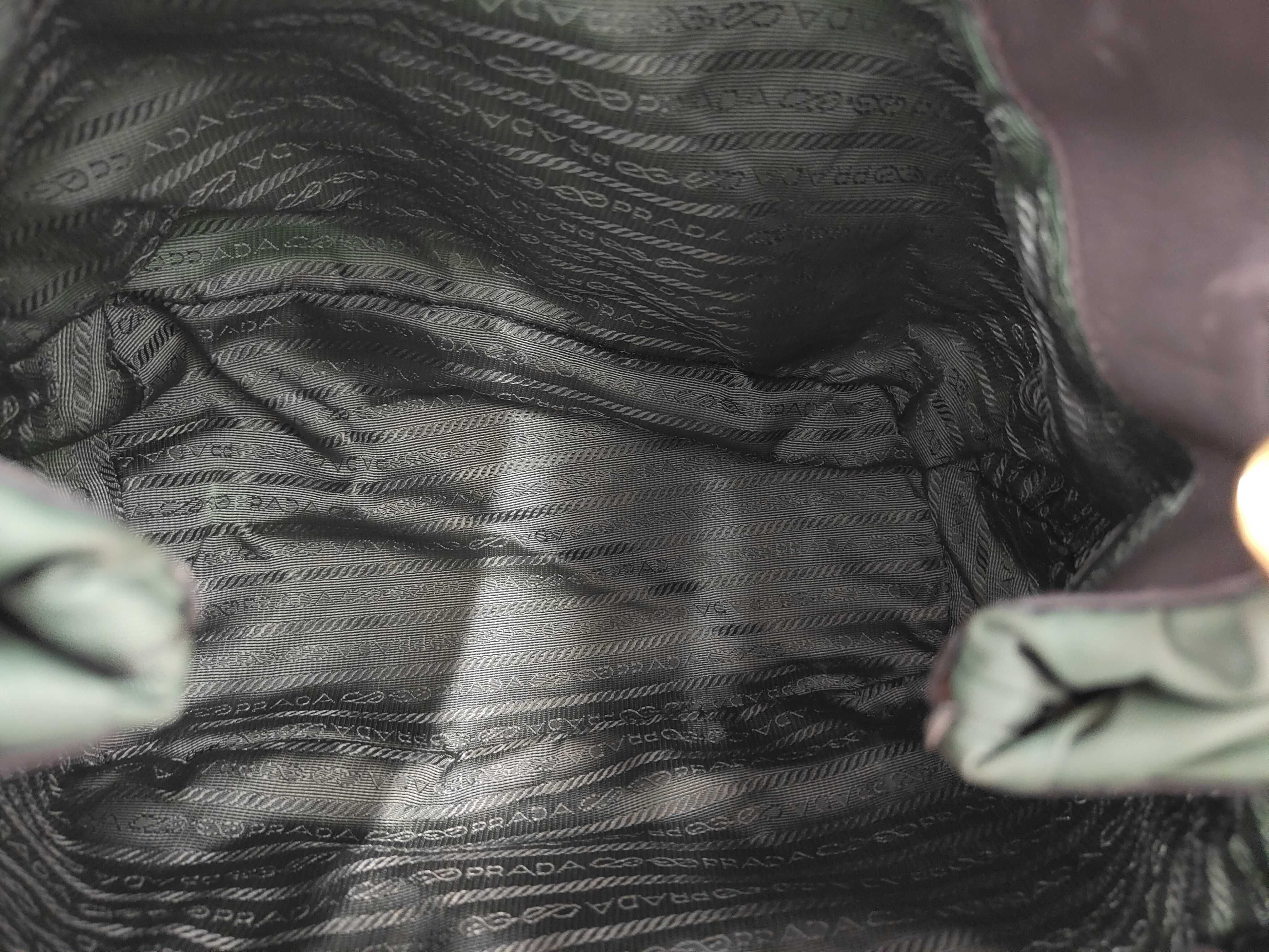Nylon Prada Nylon 2-Way Bag Green Handbag — view 9