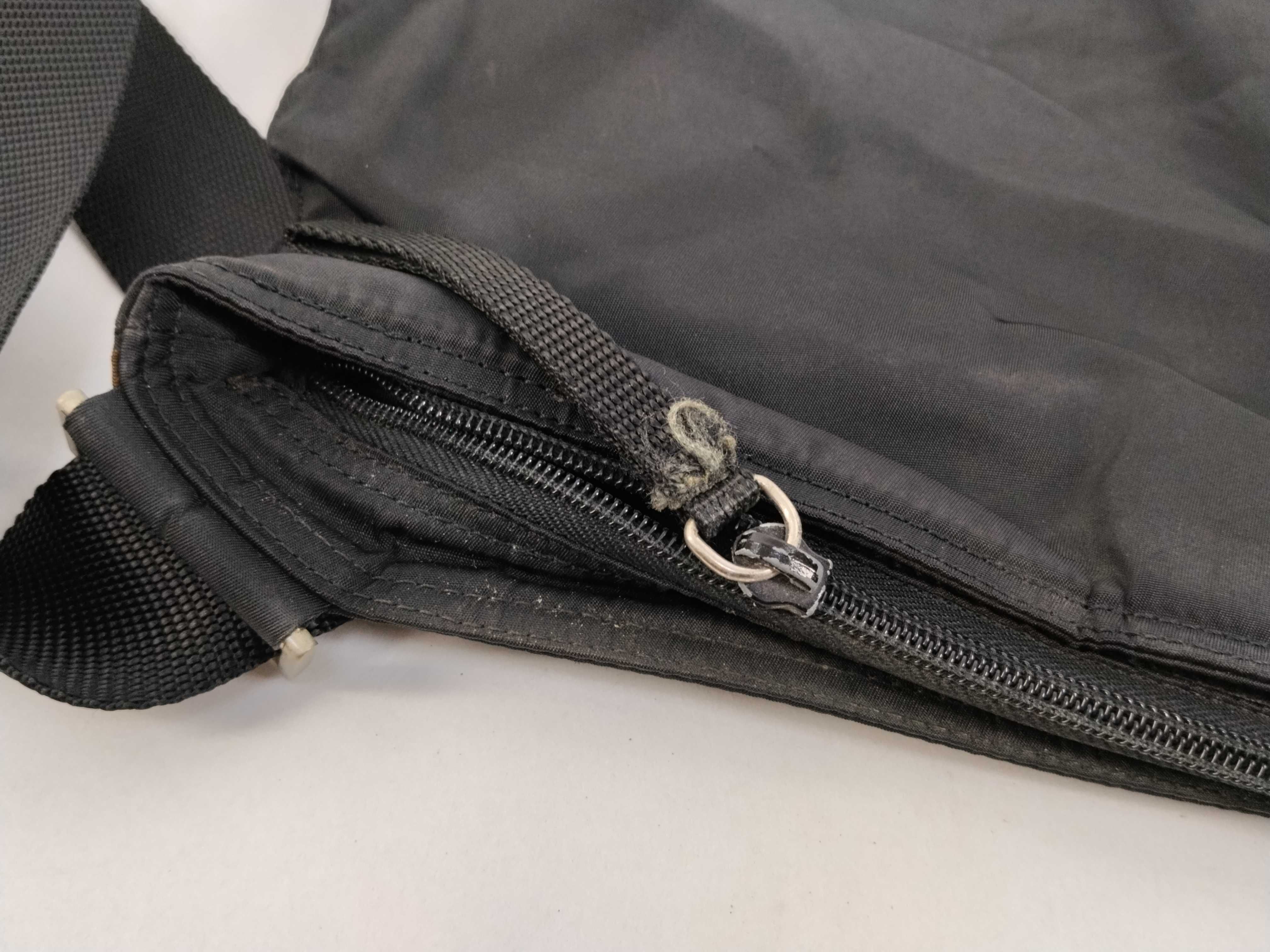Nylon Shoulder Bag, Black Nylon Shoulder Bag — view 8