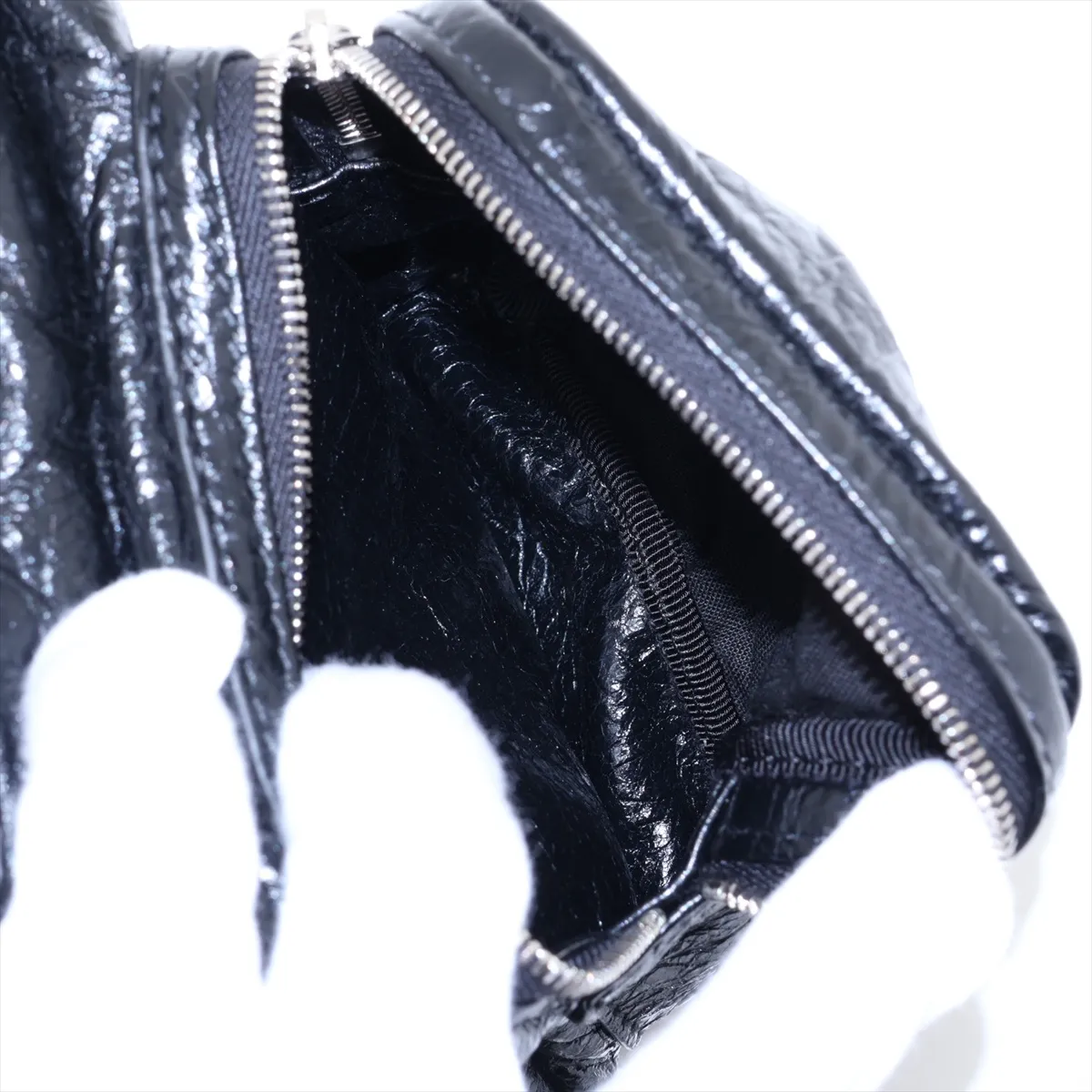 Superbusy 702167 Leather Shoulder Bag, Black — view 10