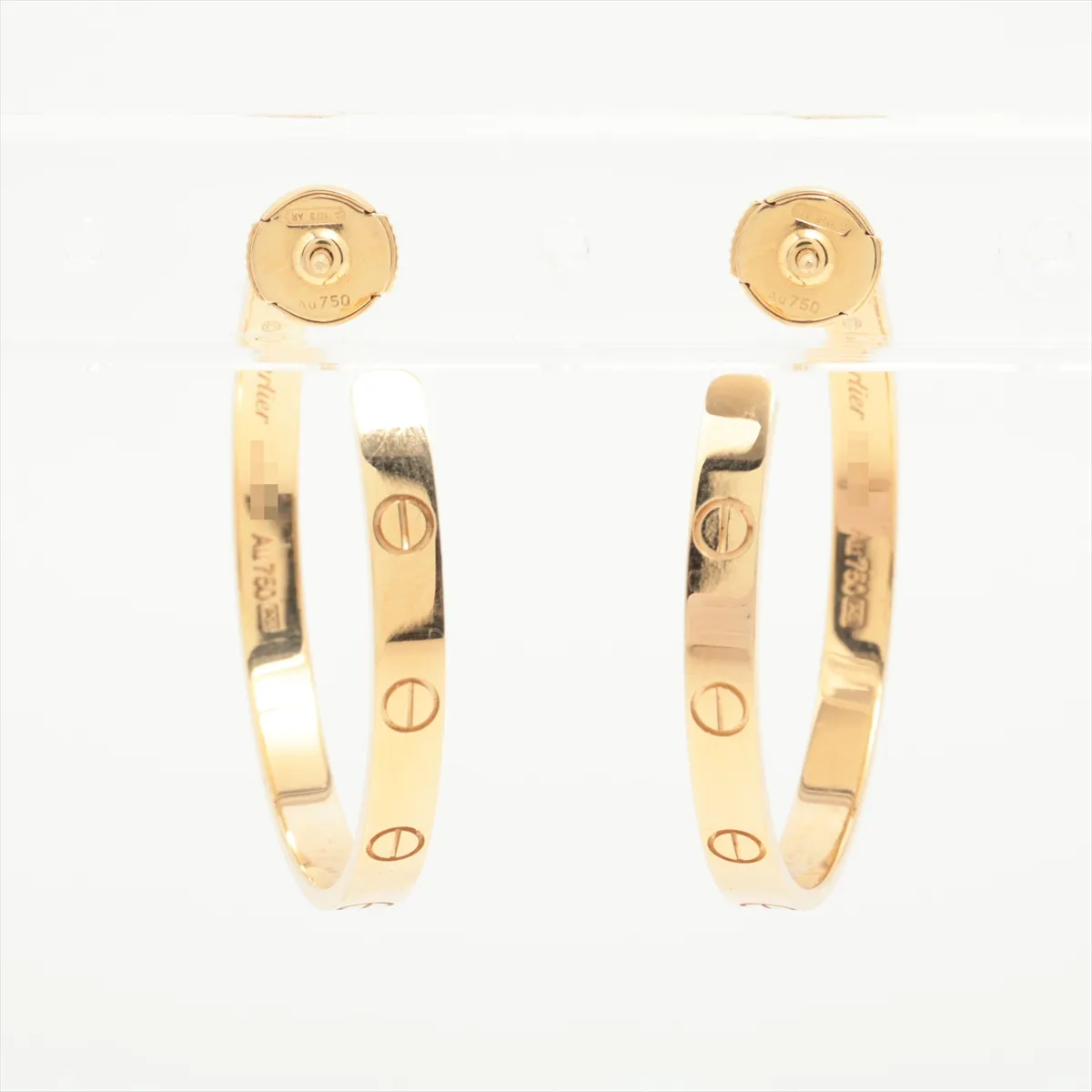 Love Earrings 750(YG) 12.8g UXE736 — view 3