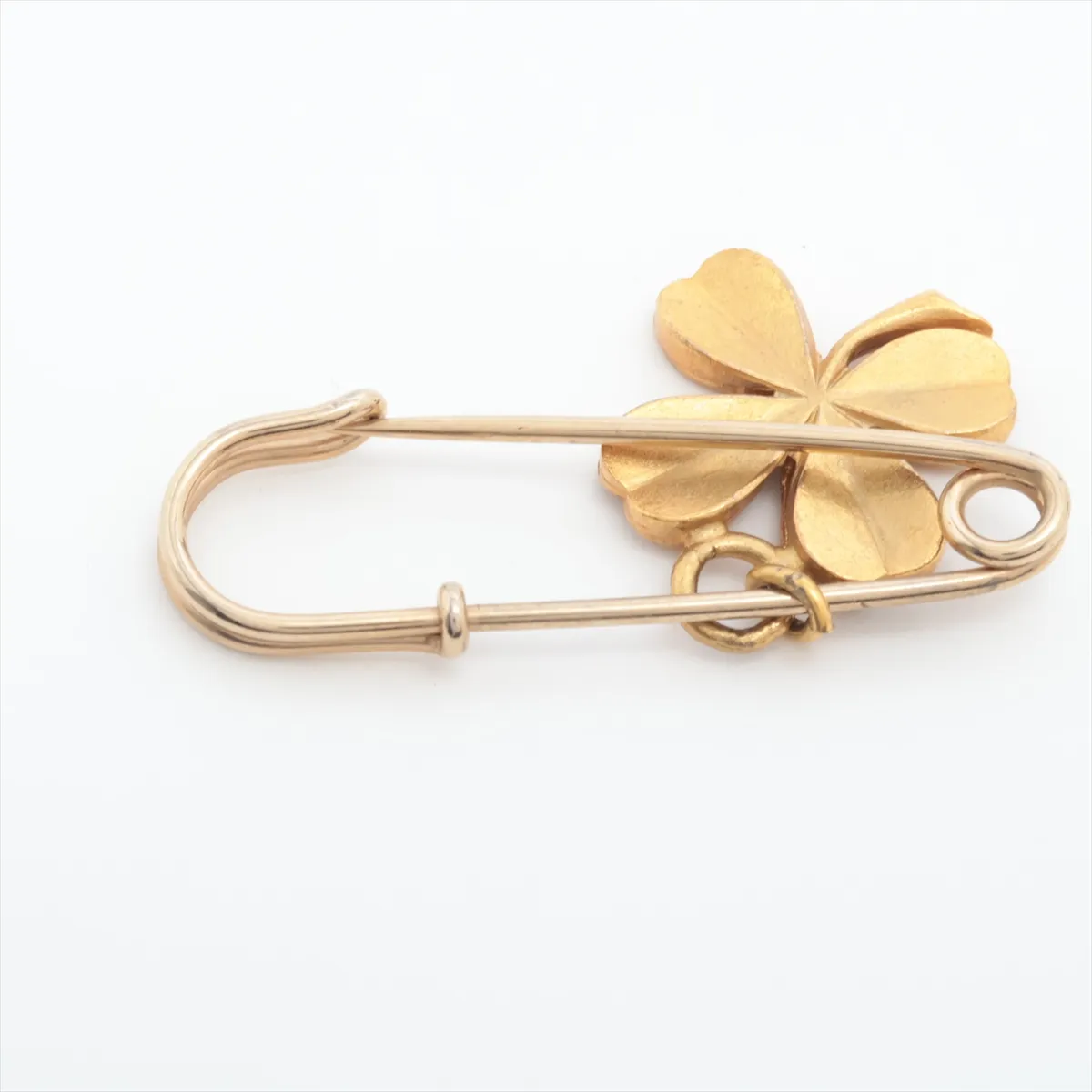 Clover Brooch, GP Gold, dents, — view 2