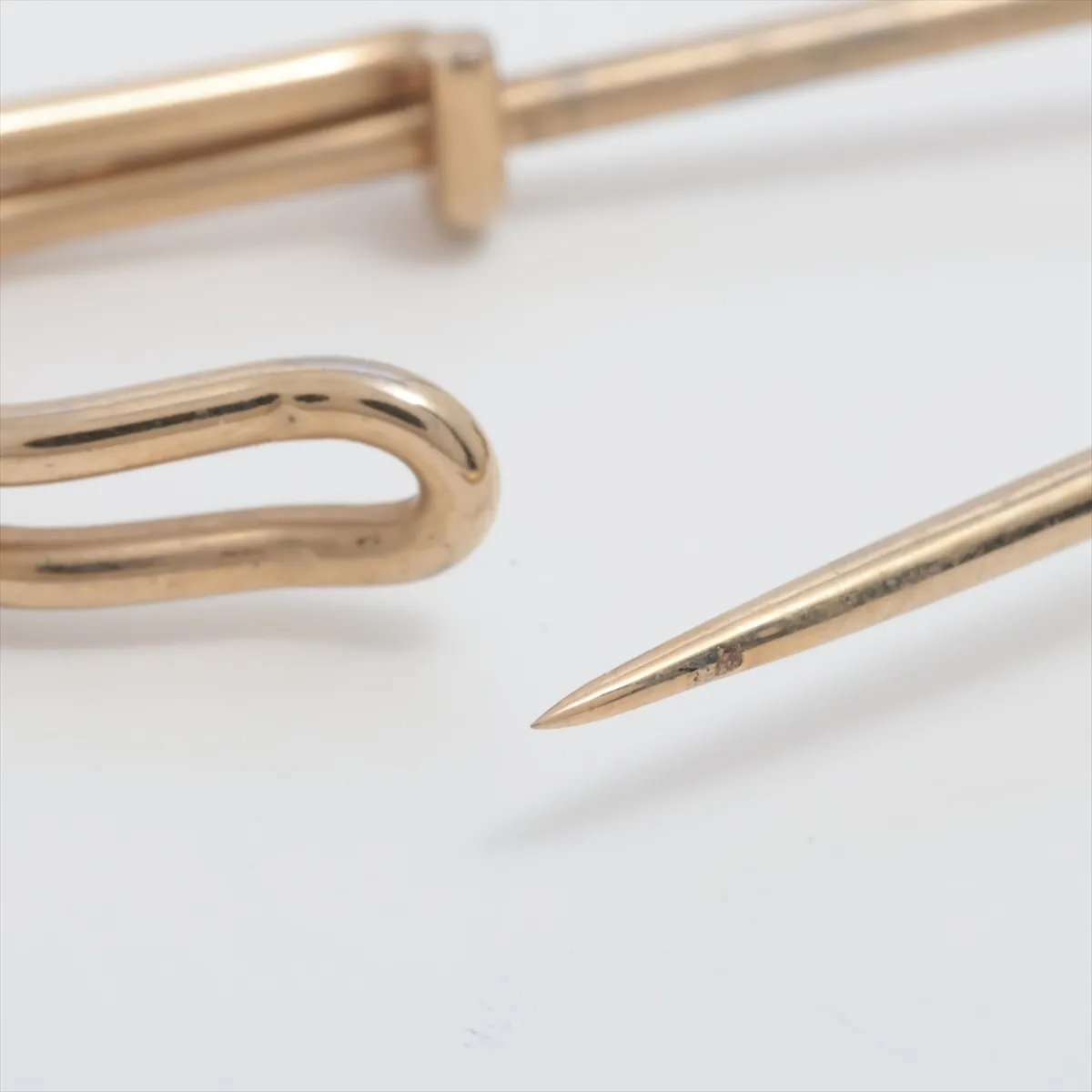 Clover Brooch, GP Gold, dents, — view 3