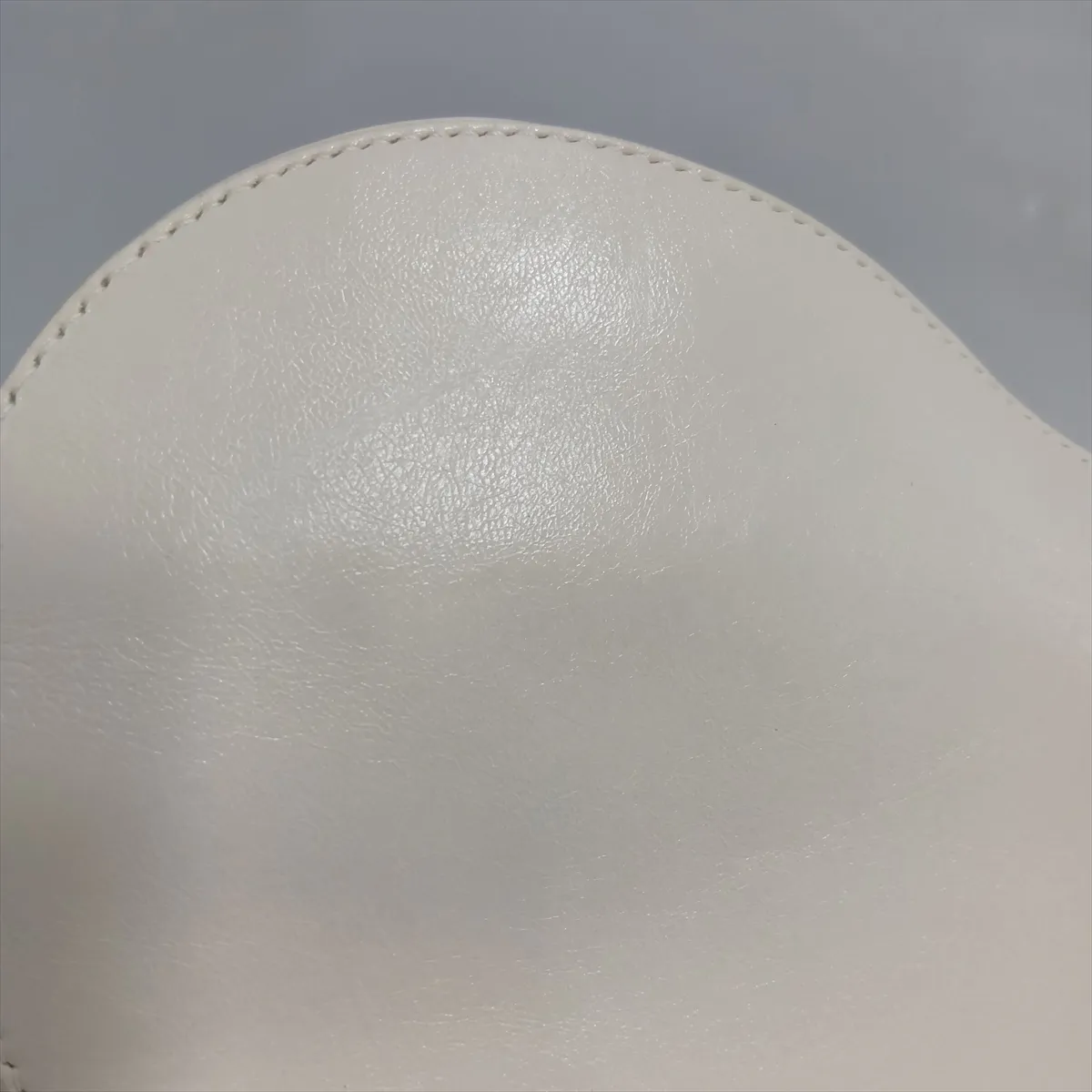 Saddle Bag Leather 2-Way Shoulder Bag White — view 12