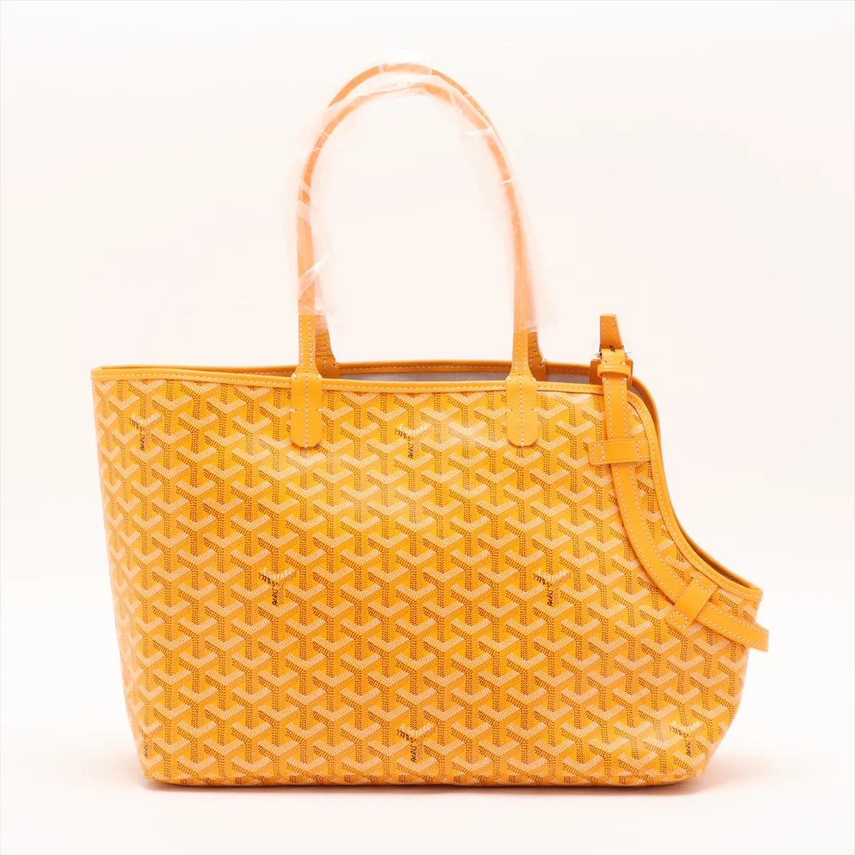 Cyan Gris PVC Tote Bag Yellow — view 2