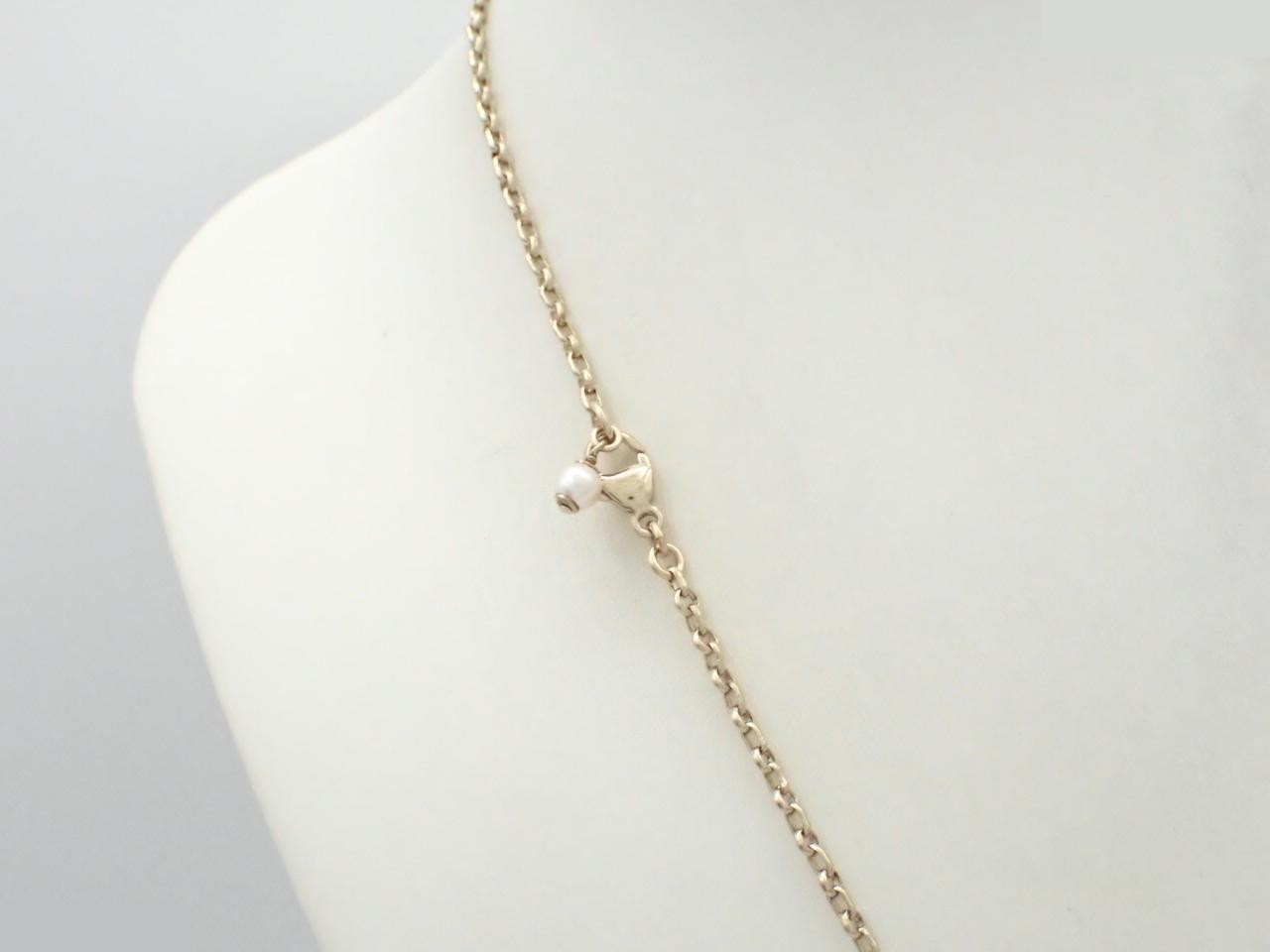 necklace, C21K, Coco Mark, rhinestones, pearls. — view 2