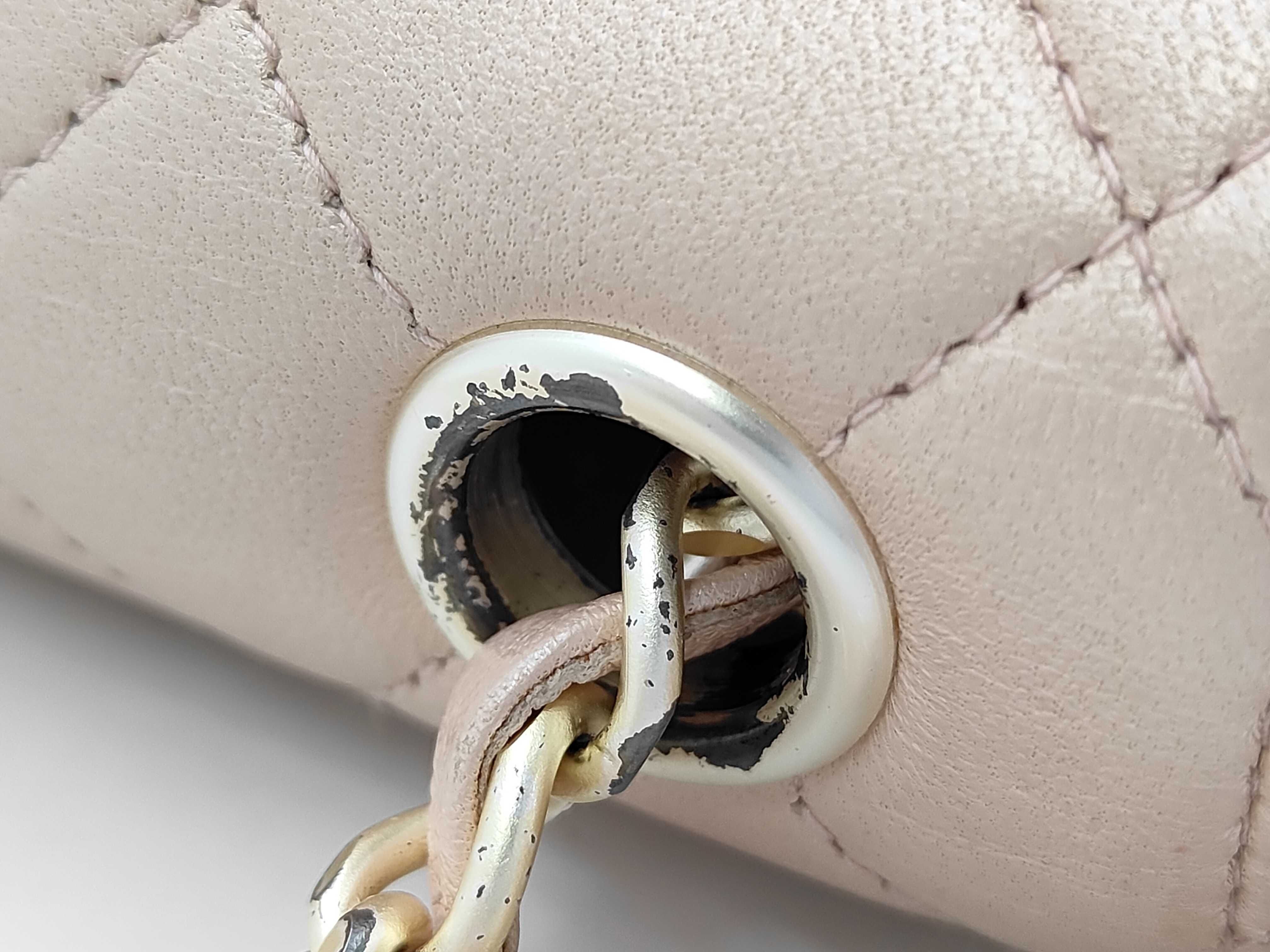 Matelassé Mini Chain Shoulder Bag, Pink with Silver Hardware, 6637484. Shoulder bag. — view 8