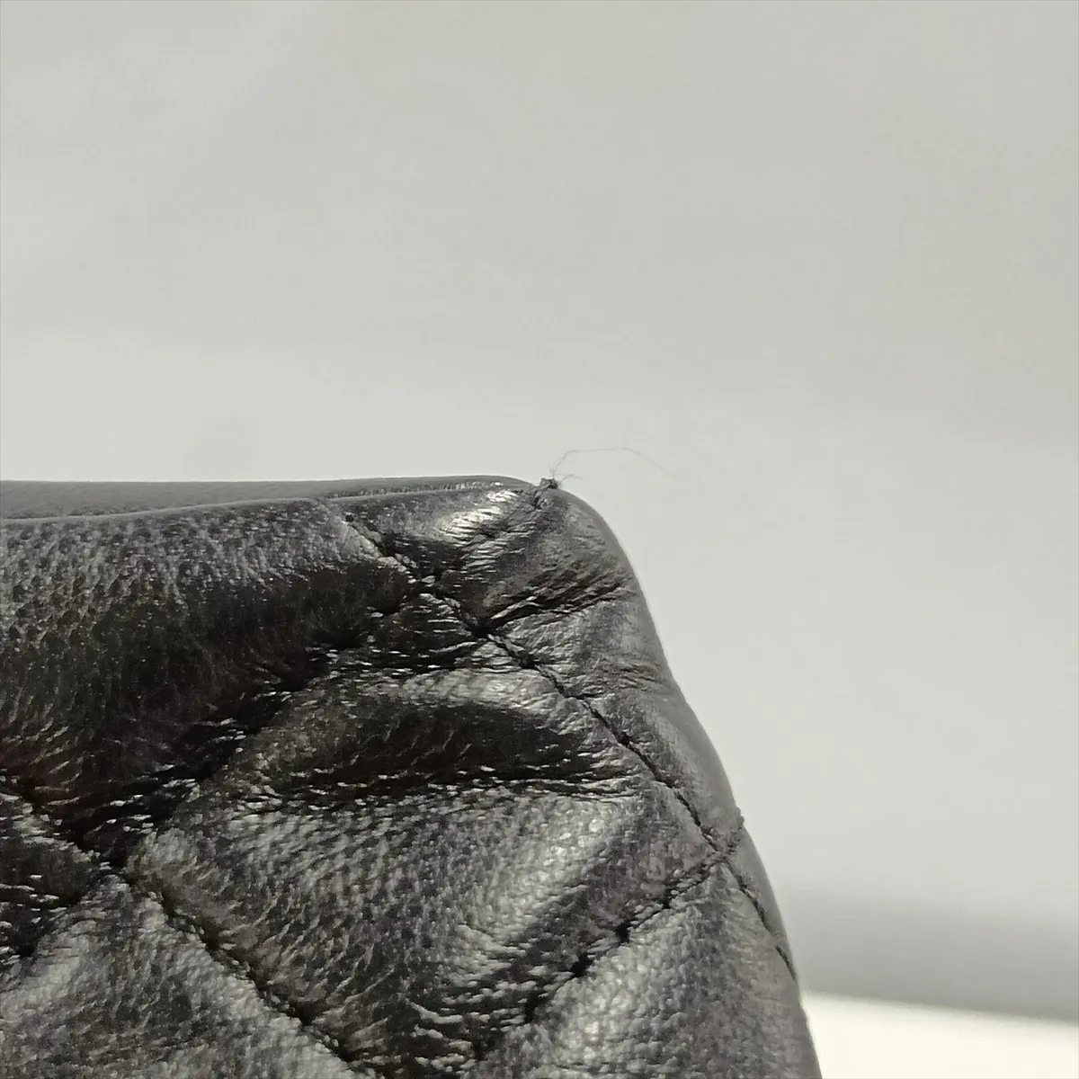 Matelassé Lambskin Pouch, Black with Gold and Silver Hardware, 18741905 — view 8