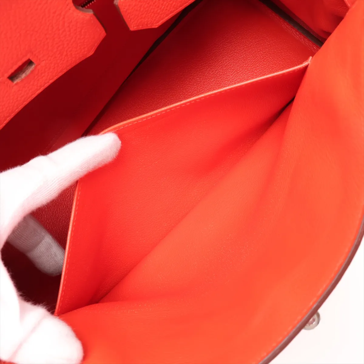 [Individually packaged] Hermes Birkin 35 Retourne Togo Rose Jaipur Silver Hardware Q: 2013 — view 8