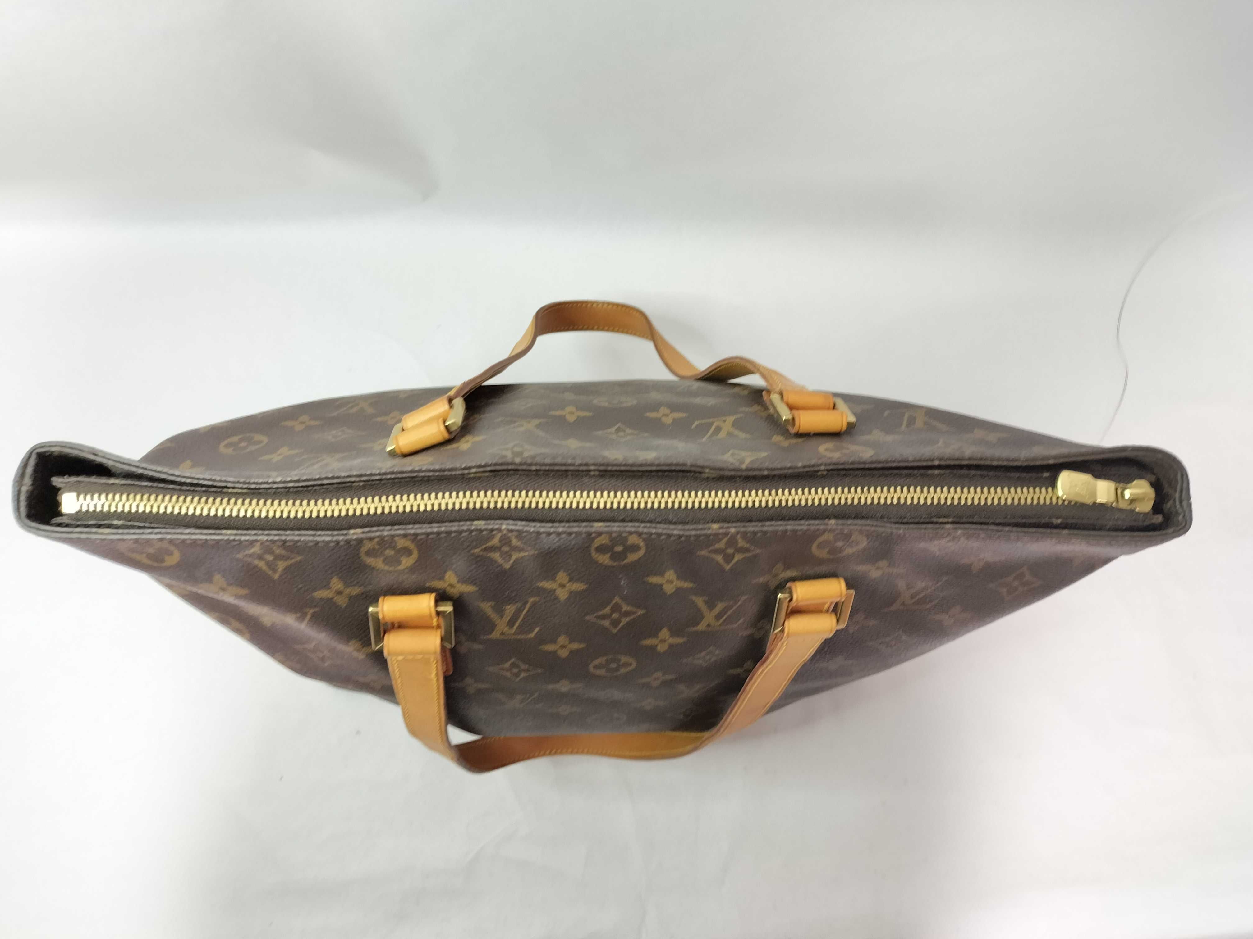 Monogram Vuitton Monogram Cabas Mezzo M51151 TH0090 Brown Tote Bag — view 12