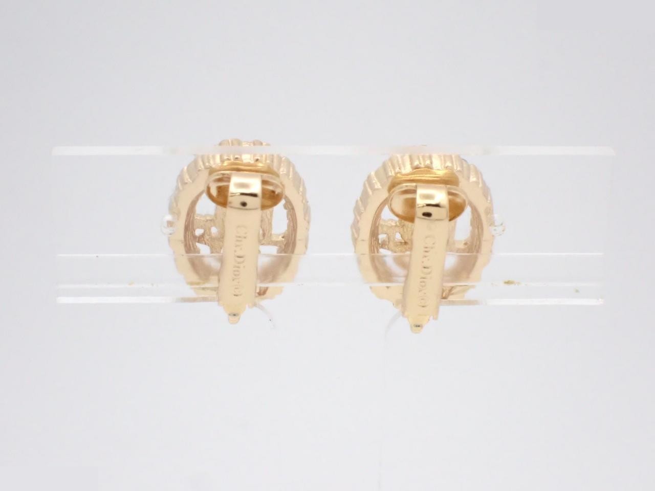 Gold earrings — view 2