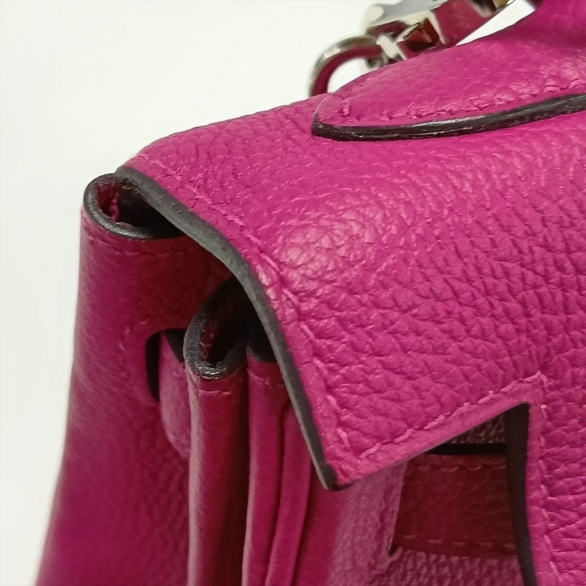 [Individually packaged] Hermes Kelly 25 Retourne Togo Rose Purple Silver Hardware C: 2018 — view 15
