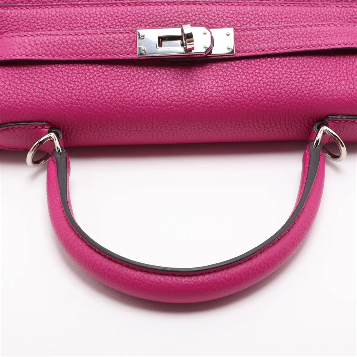 [Individually packaged] Hermes Kelly 25 Retourne Togo Rose Purple Silver Hardware C: 2018 — view 5