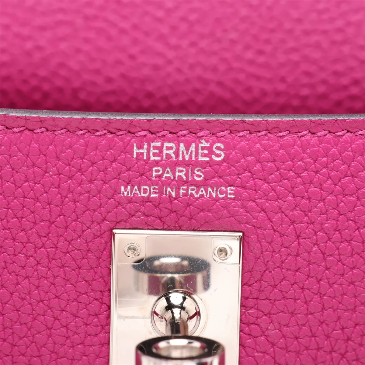 [Individually packaged] Hermes Kelly 25 Retourne Togo Rose Purple Silver Hardware C: 2018 — view 10