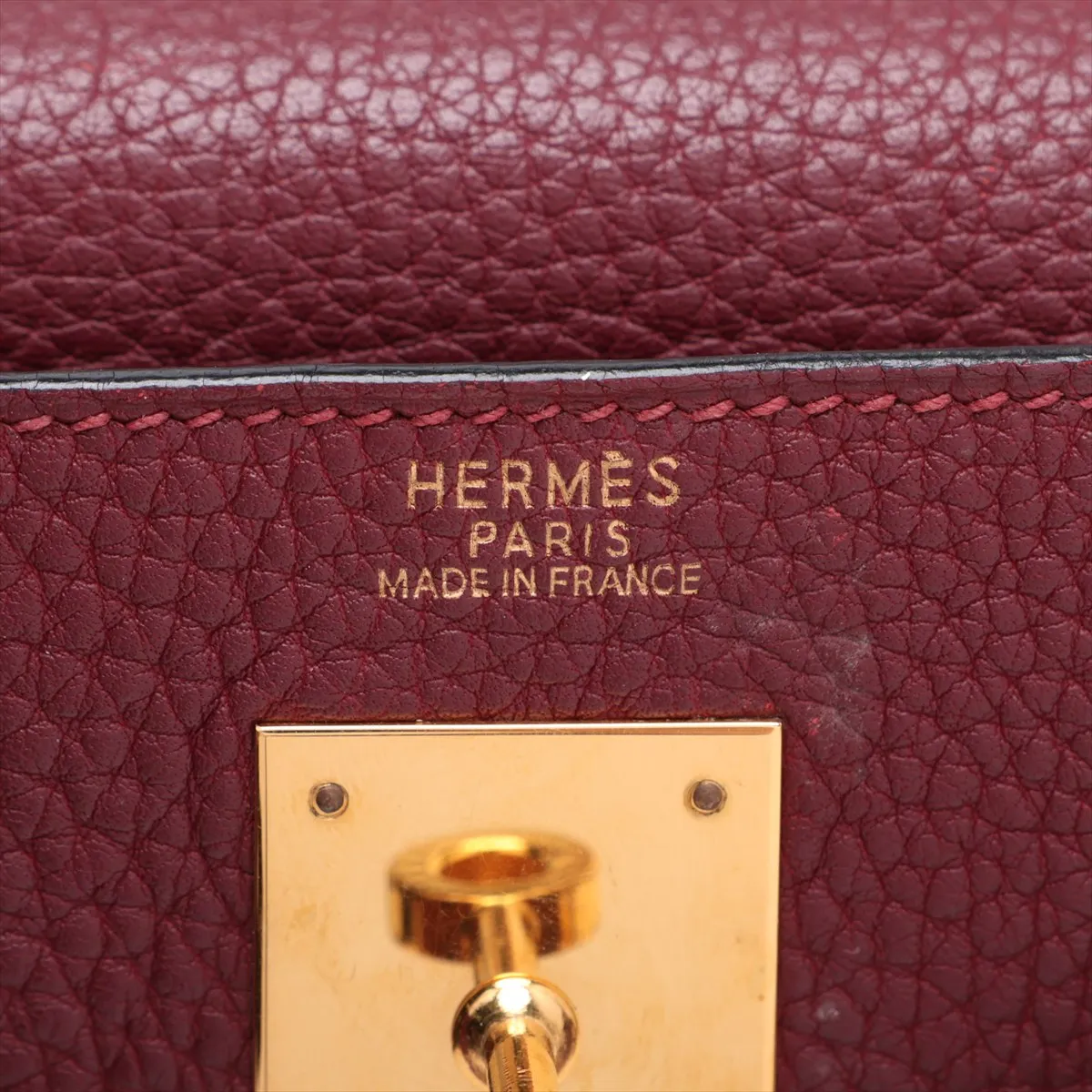 [Individually packaged] Hermes Kelly 32 Retourne Togo Rouge H Gold Hardware I: 2005 — view 11
