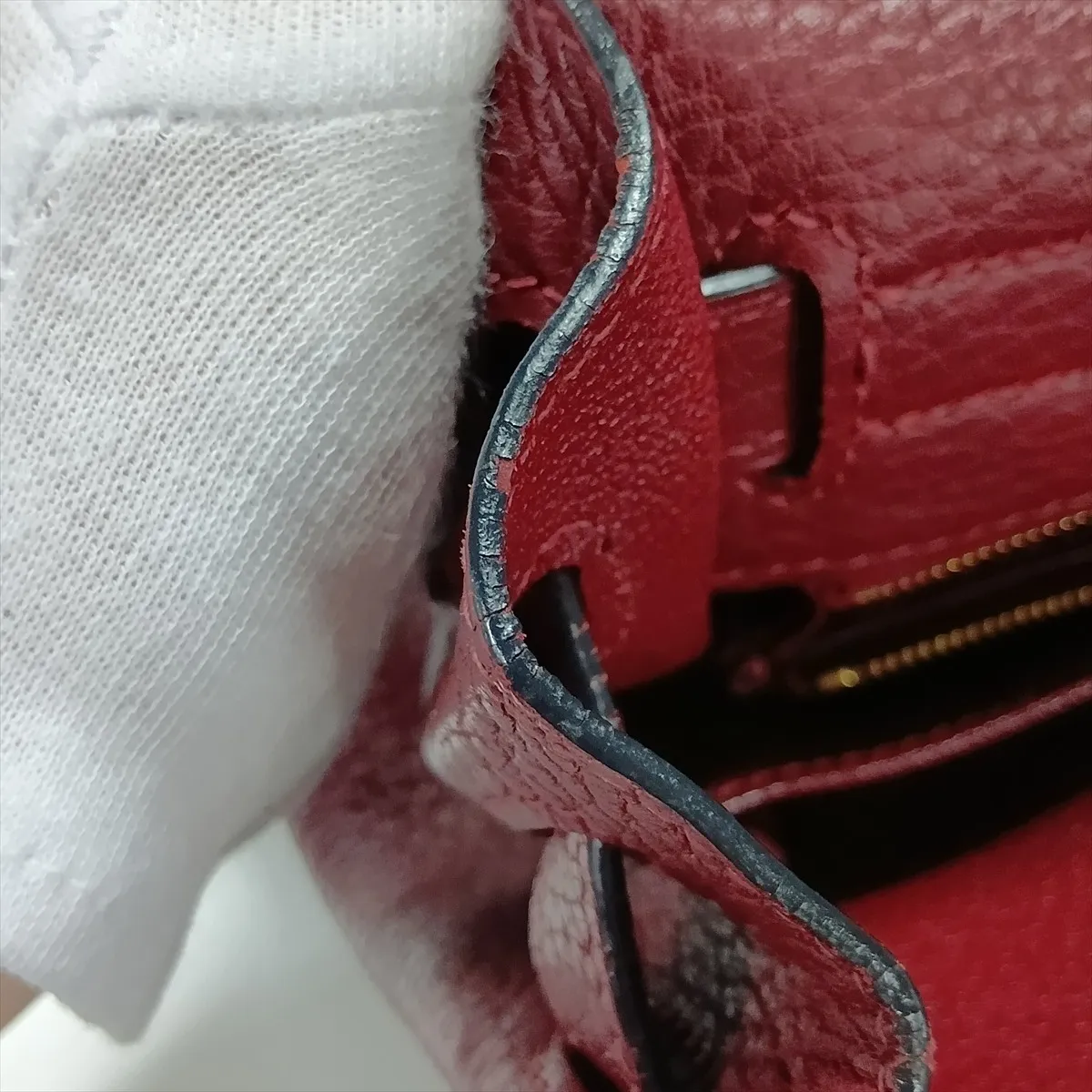 [Individually packaged] Hermes Kelly 32 Retourne Togo Rouge H Gold Hardware I: 2005 — view 14