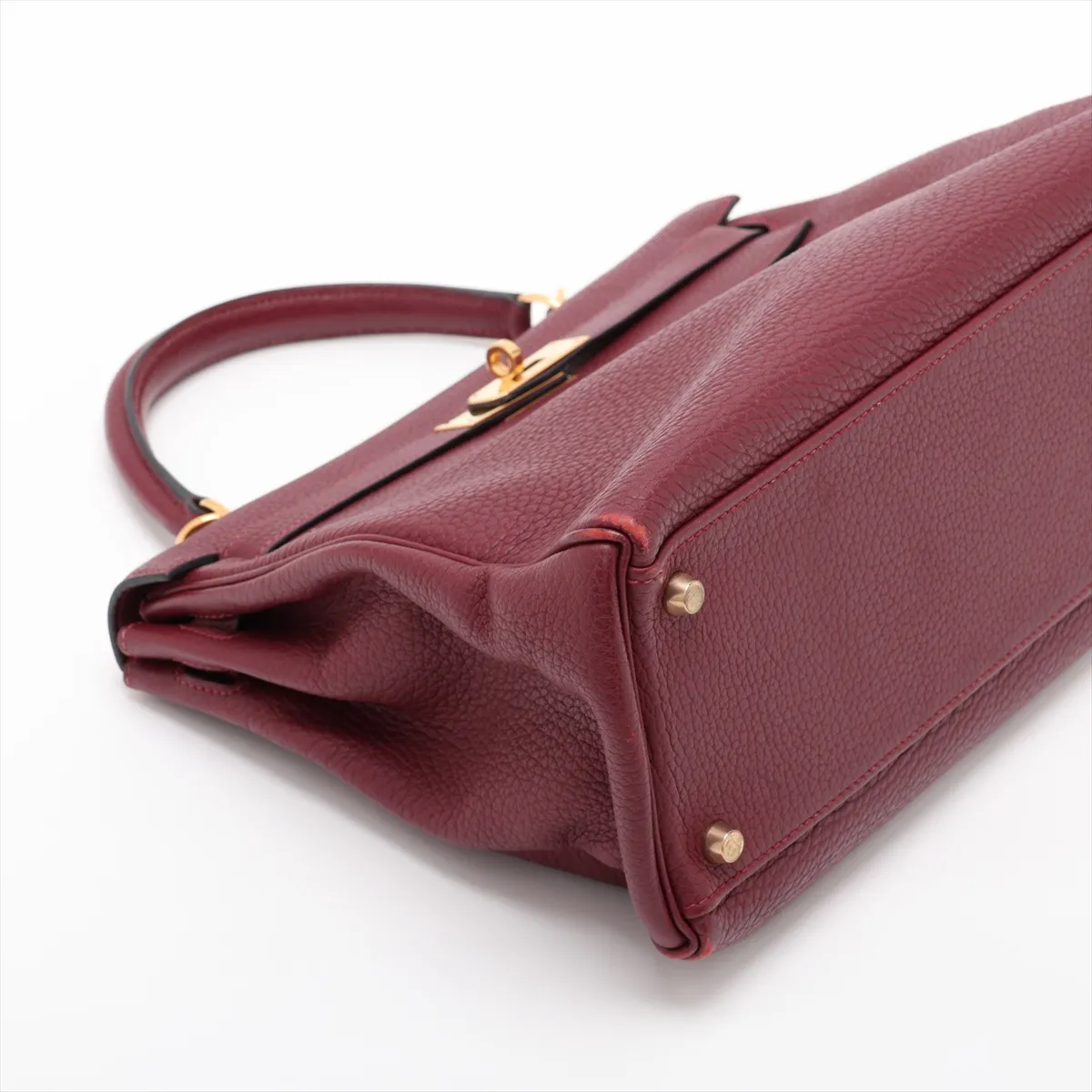 [Individually packaged] Hermes Kelly 32 Retourne Togo Rouge H Gold Hardware I: 2005 — view 4