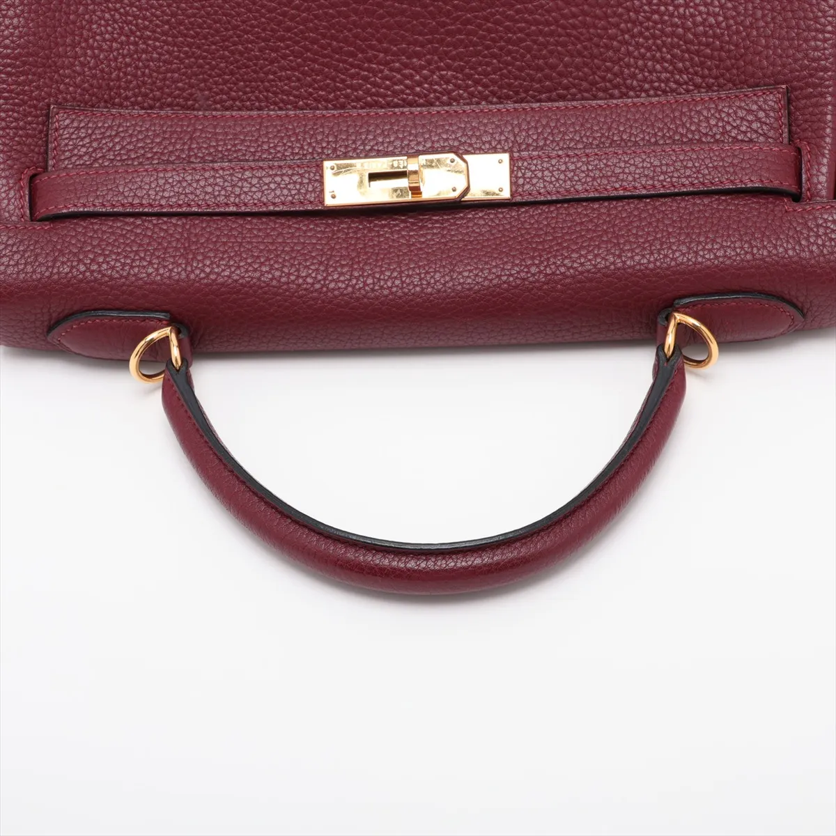 [Individually packaged] Hermes Kelly 32 Retourne Togo Rouge H Gold Hardware I: 2005 — view 5