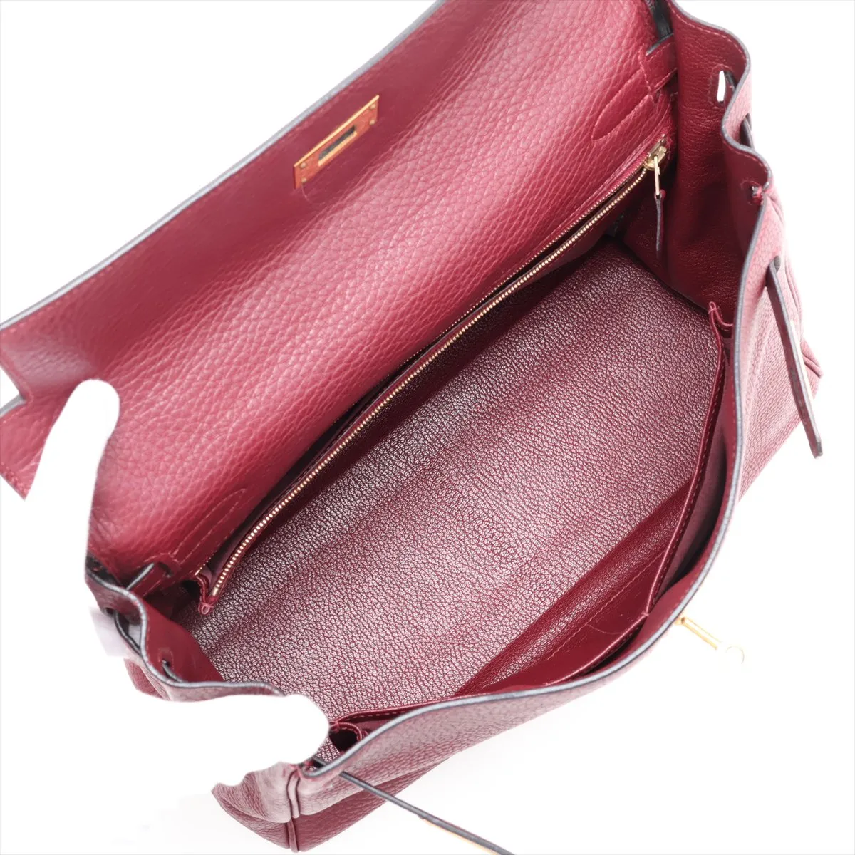 [Individually packaged] Hermes Kelly 32 Retourne Togo Rouge H Gold Hardware I: 2005 — view 7