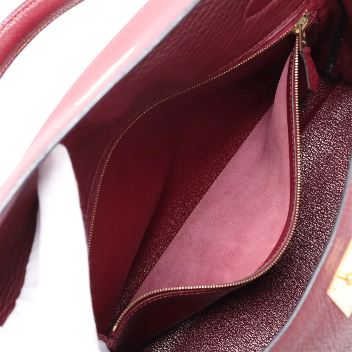 [Individually packaged] Hermes Kelly 32 Retourne Togo Rouge H Gold Hardware I: 2005 — view 8