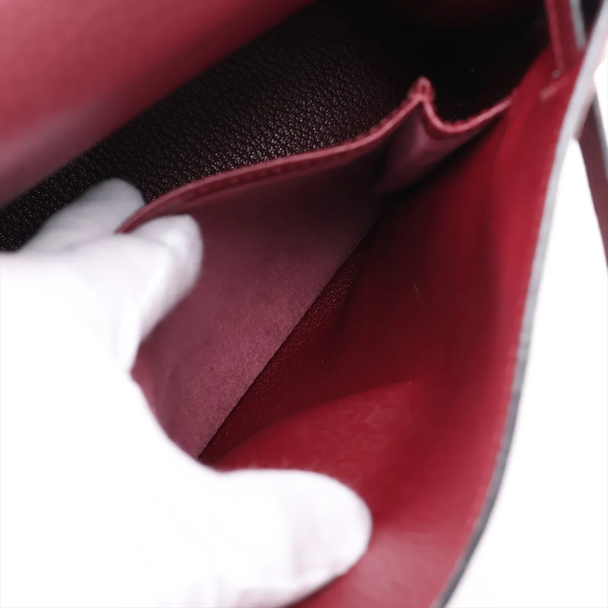 [Individually packaged] Hermes Kelly 32 Retourne Togo Rouge H Gold Hardware I: 2005 — view 10