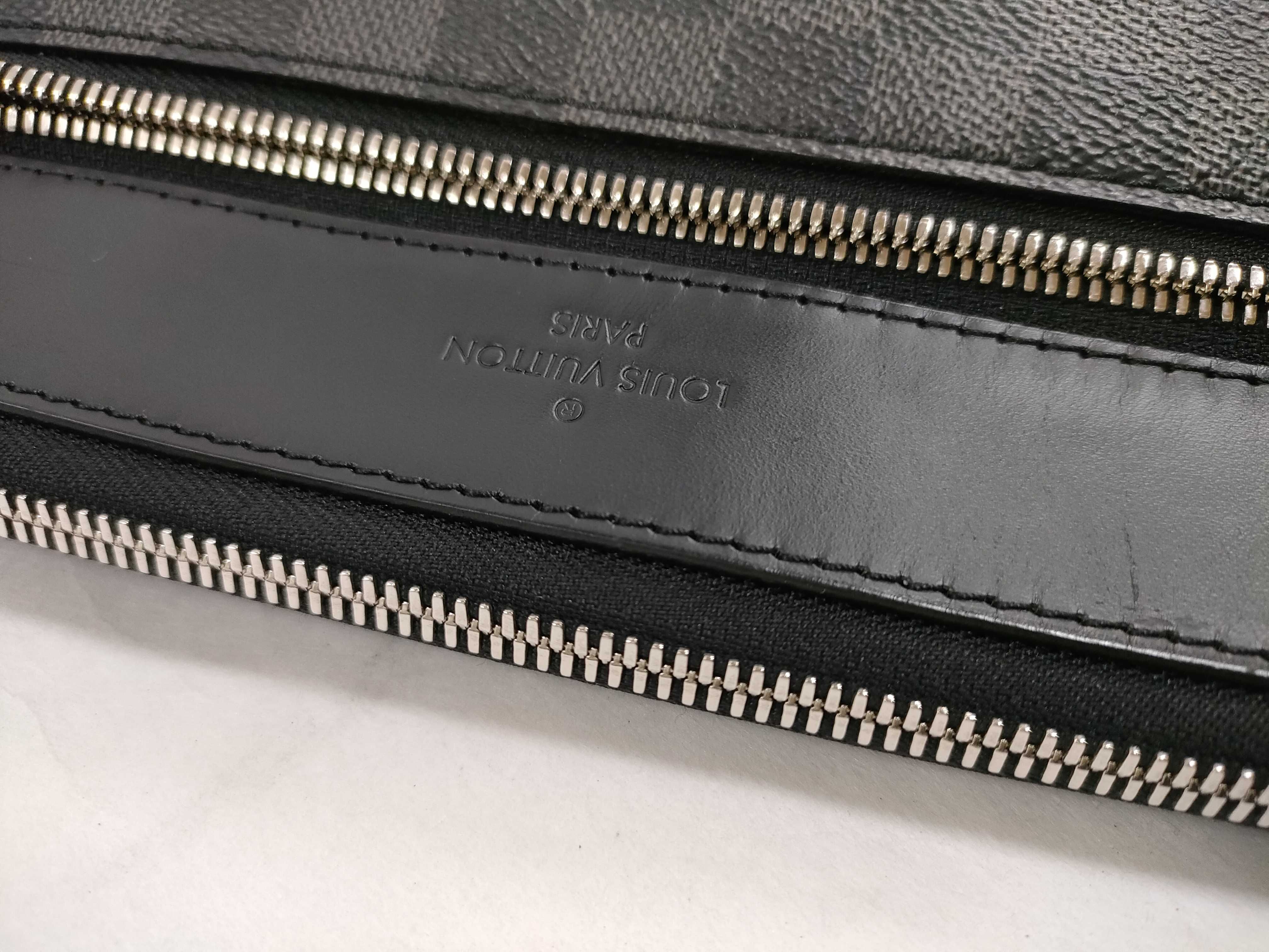 Damier Graphite Mick PM NM N40003 CA4139 Black Shoulder Bag — view 6