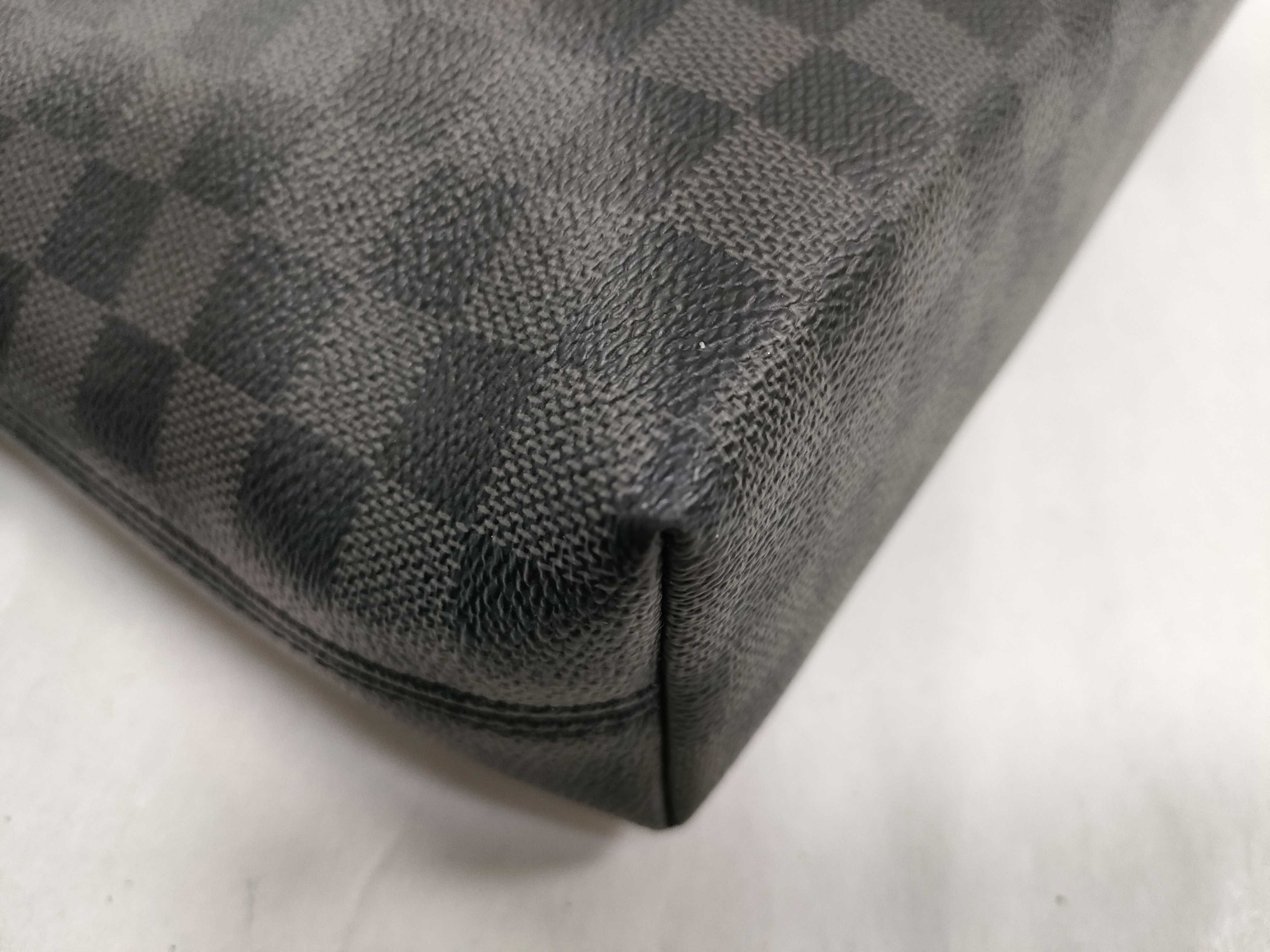 Damier Graphite Mick PM NM N40003 CA4139 Black Shoulder Bag — view 8