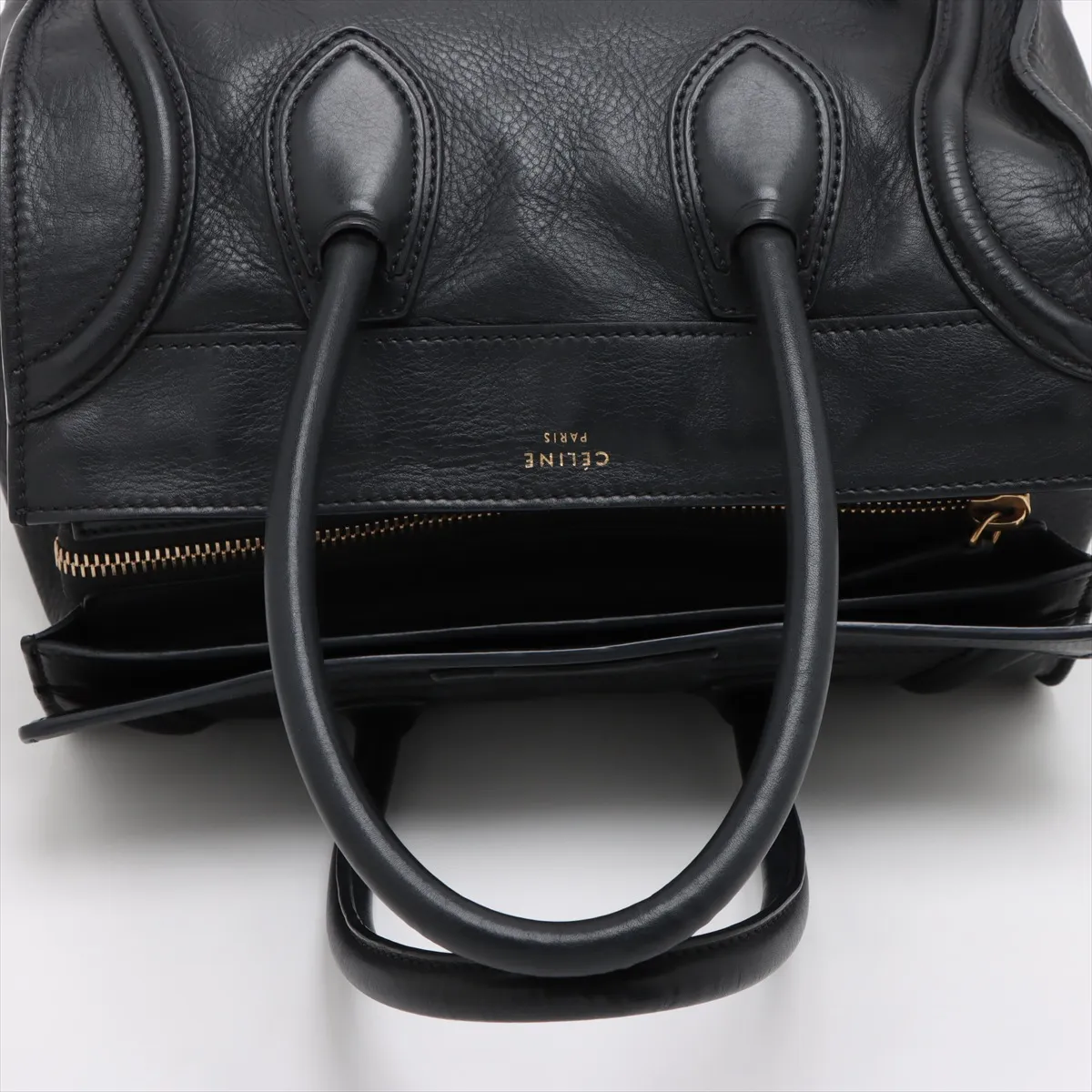 Luggage Phantom Leather Handbag Black — view 5