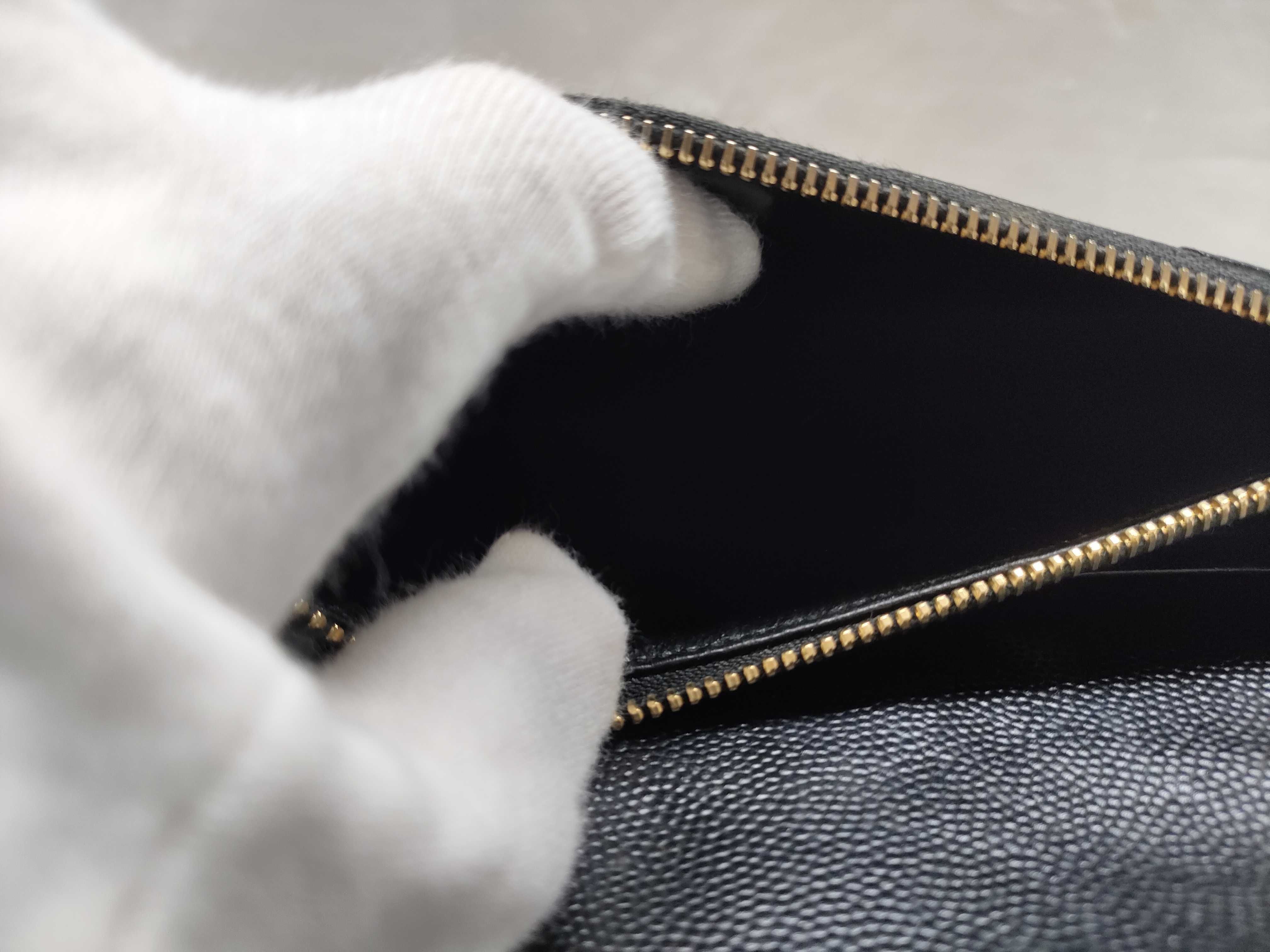 HK-Saint Laurent 393953 0617 Cassandra WOC Leather Black Shoulder Bag — view 11