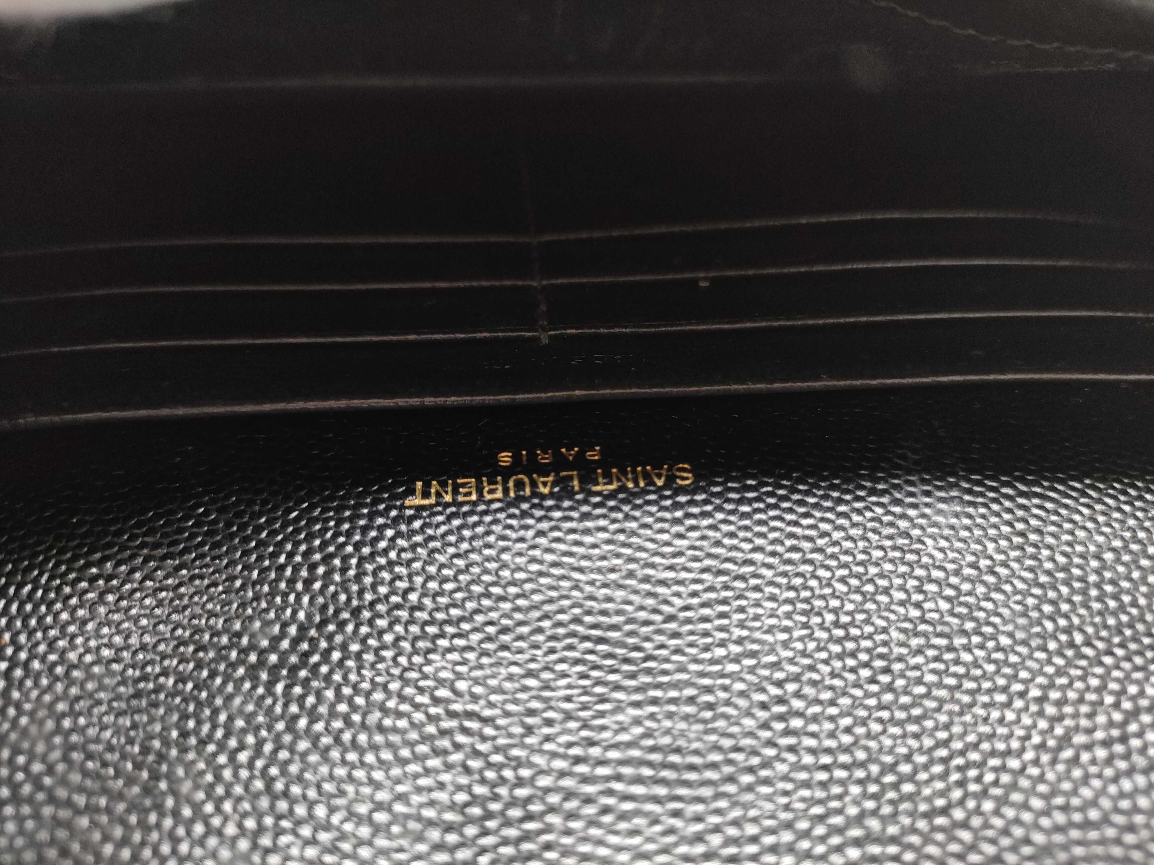 HK-Saint Laurent 393953 0617 Cassandra WOC Leather Black Shoulder Bag — view 9