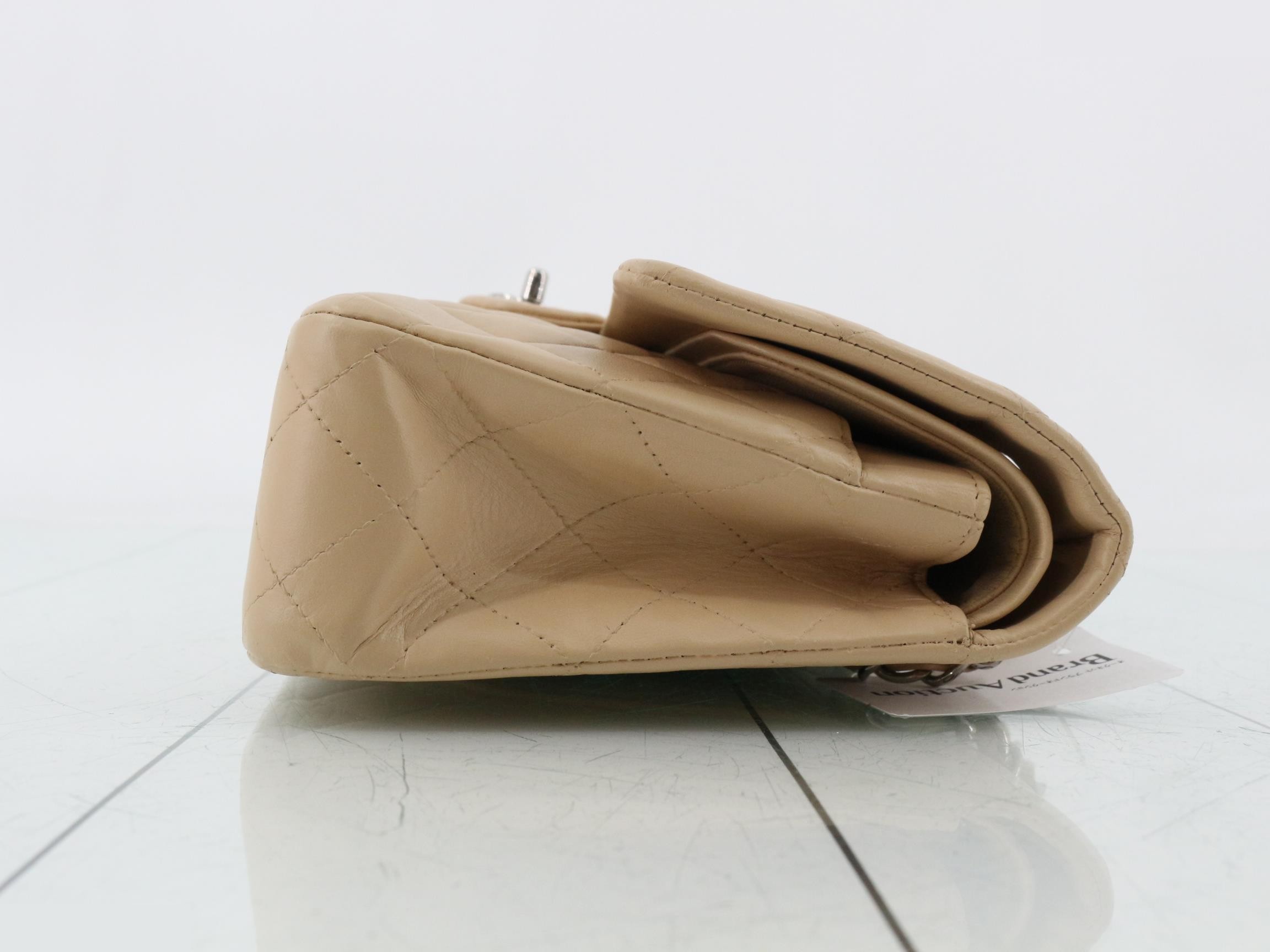 Matelassé Lambskin Double Flap 25 Chain Shoulder Bag, Series 13 — view 3