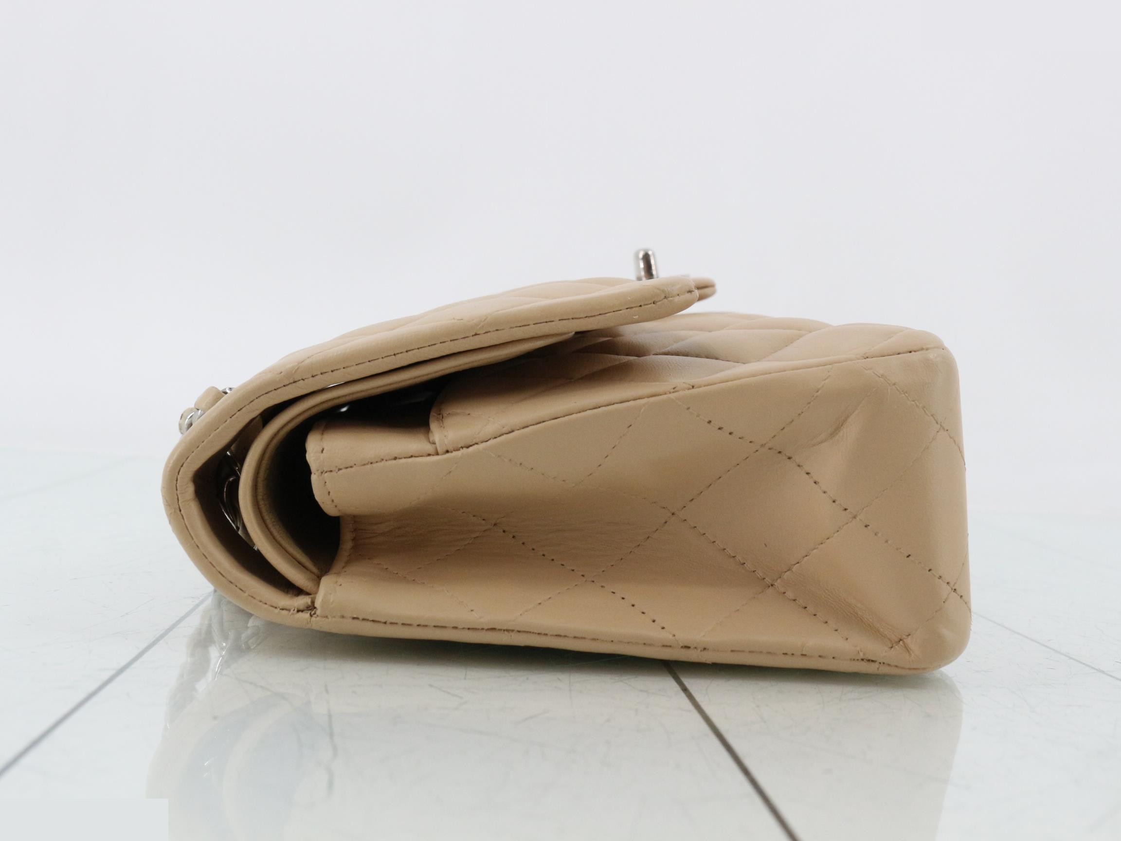 Matelassé Lambskin Double Flap 25 Chain Shoulder Bag, Series 13 — view 4
