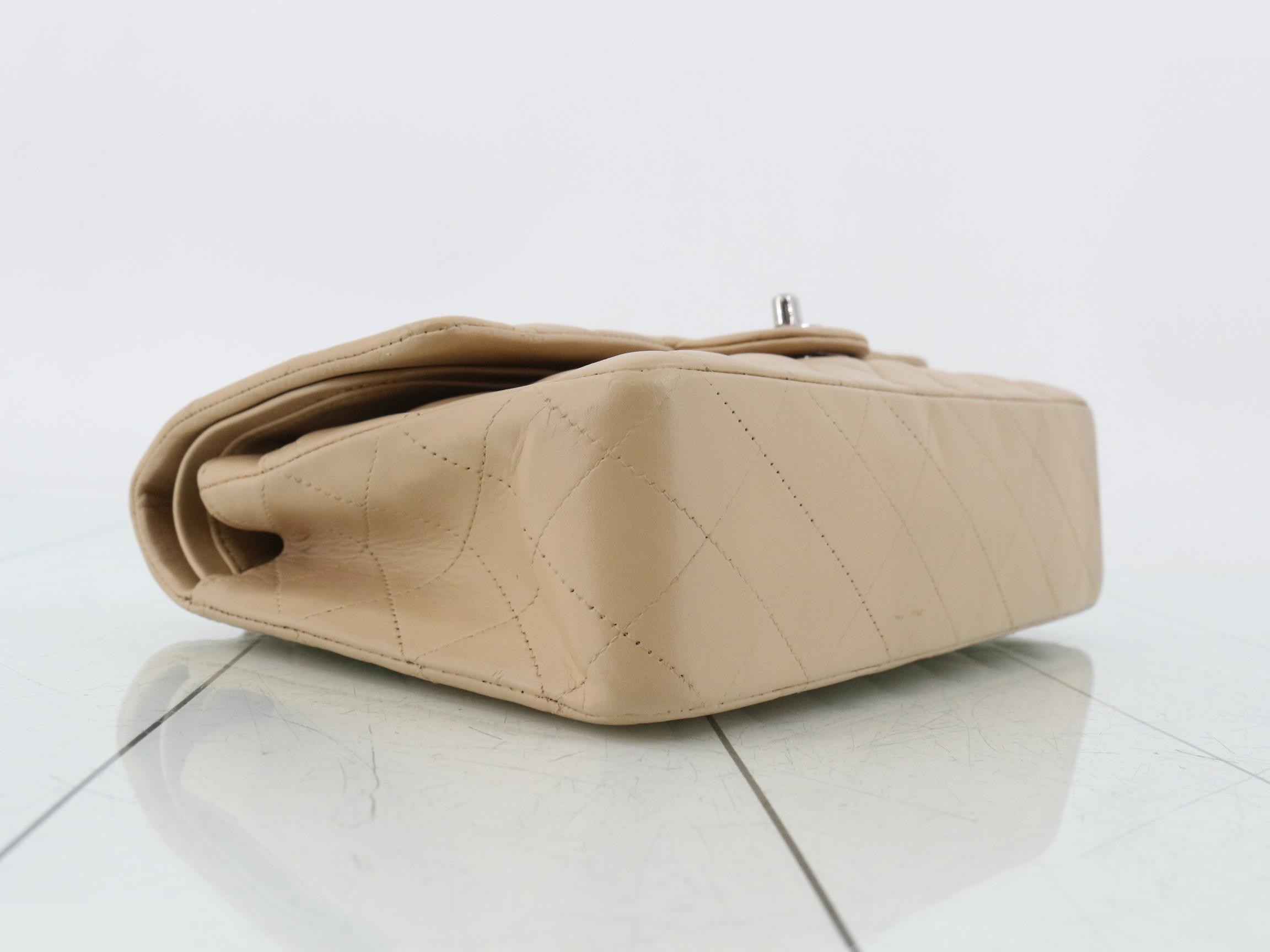 Matelassé Lambskin Double Flap 25 Chain Shoulder Bag, Series 13 — view 5