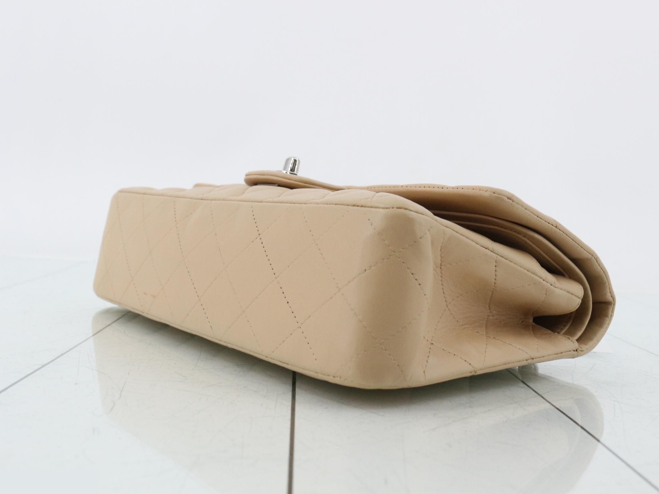 Matelassé Lambskin Double Flap 25 Chain Shoulder Bag, Series 13 — view 6