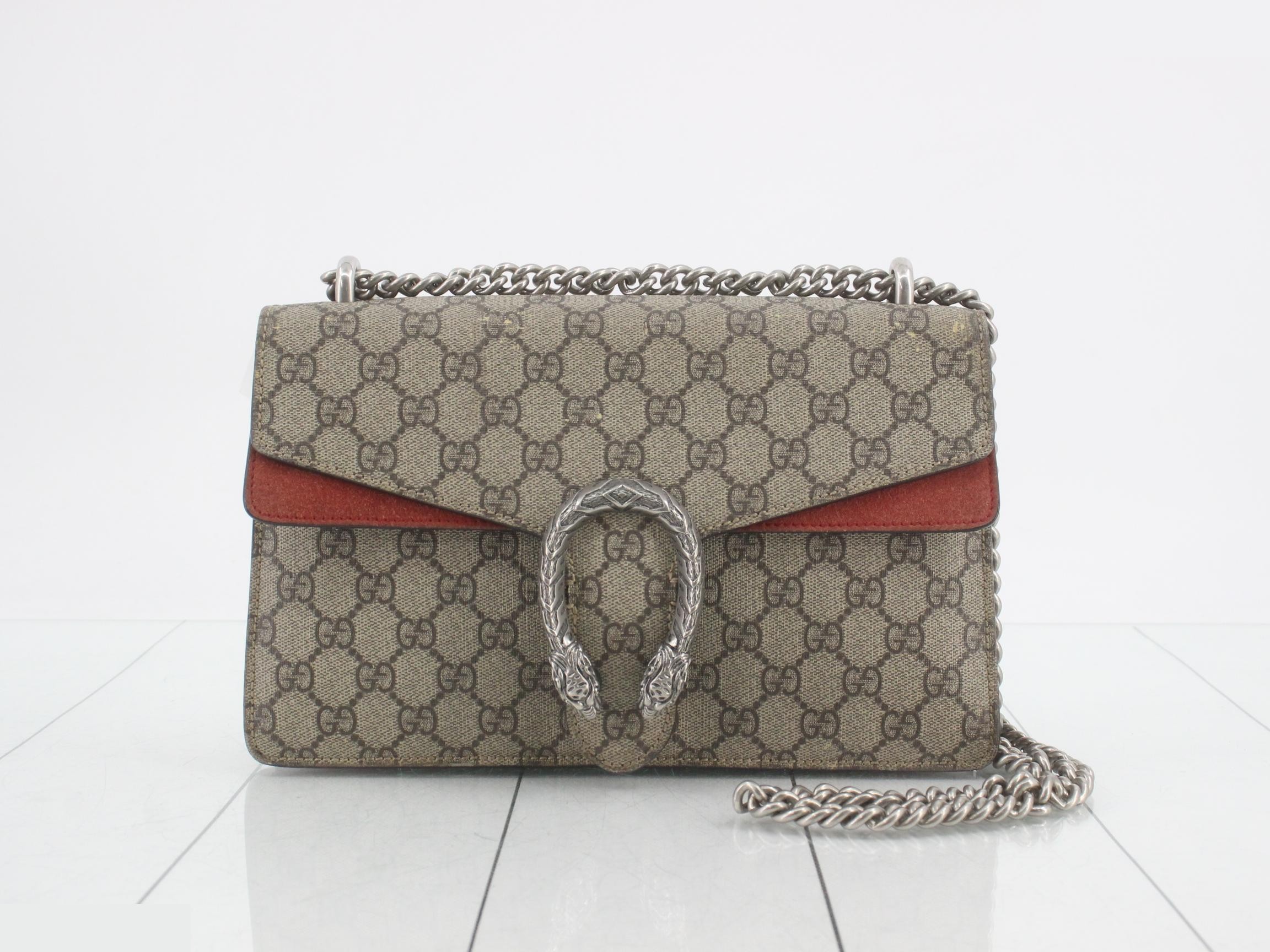 Dionysus GG Supreme Beige Chain Shoulder Bag