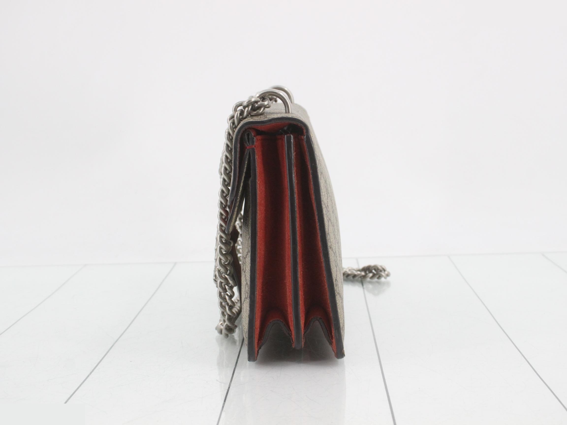 Dionysus GG Supreme Beige Chain Shoulder Bag — view 3