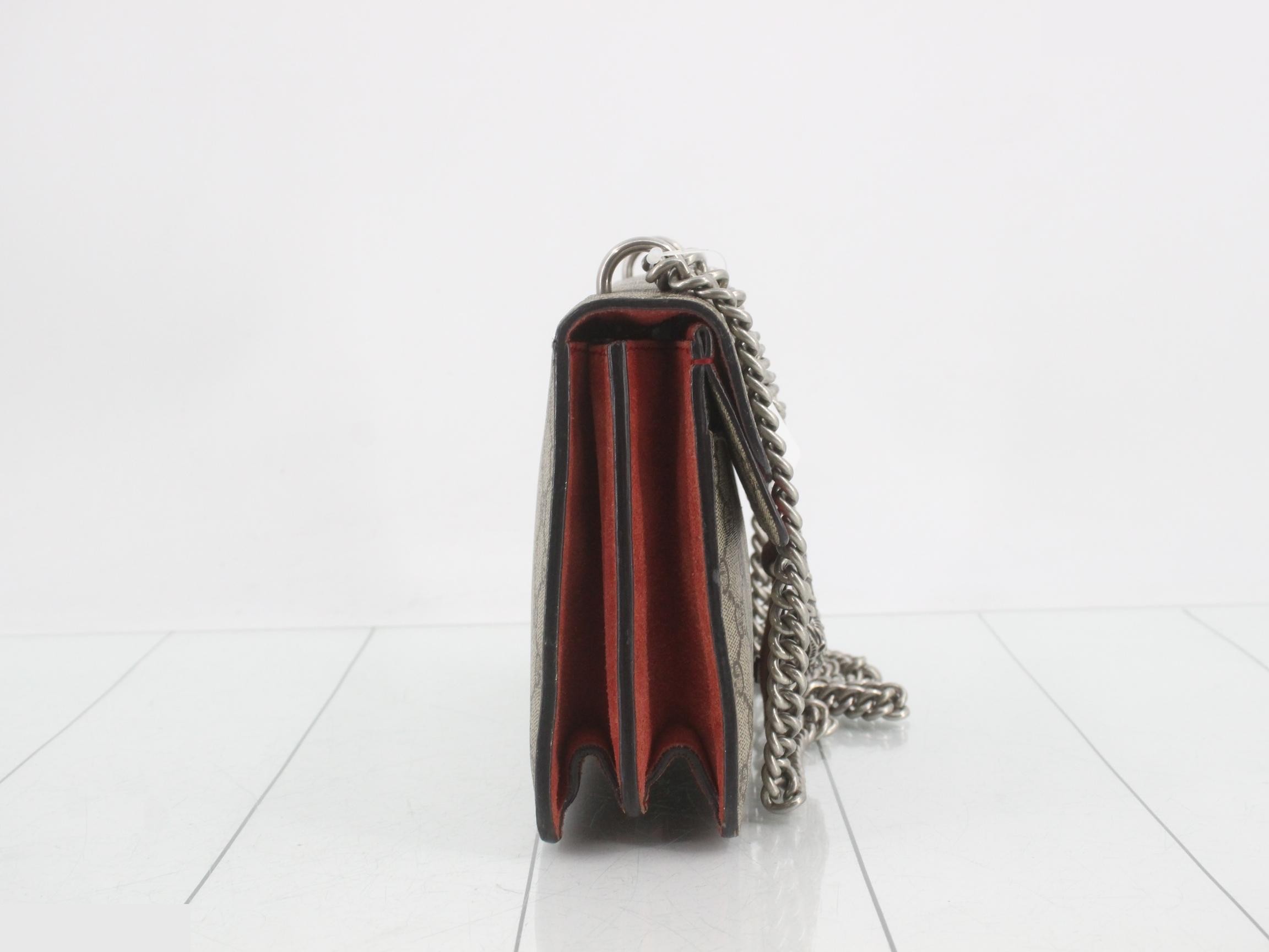 Dionysus GG Supreme Beige Chain Shoulder Bag — view 4