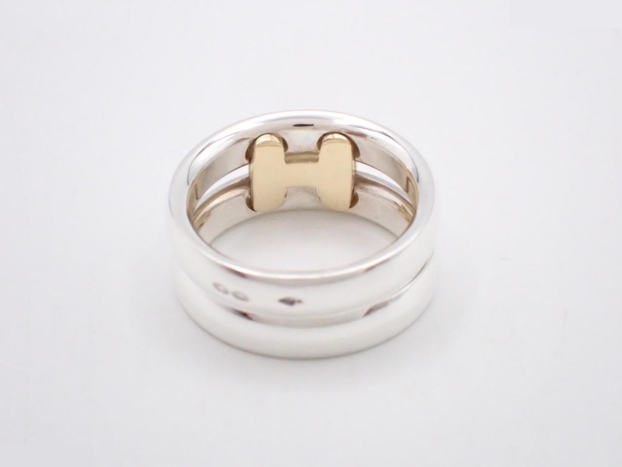 Olympe ring, 925 sterling silver, 9.3g, stamped "52", actual size #10 — view 2