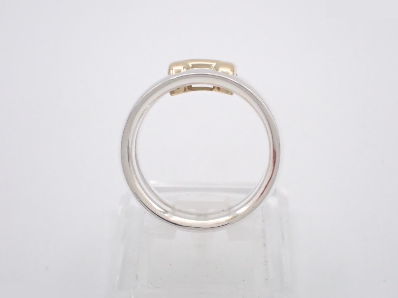 Olympe ring, 925 sterling silver, 9.3g, stamped "52", actual size #10 — view 3