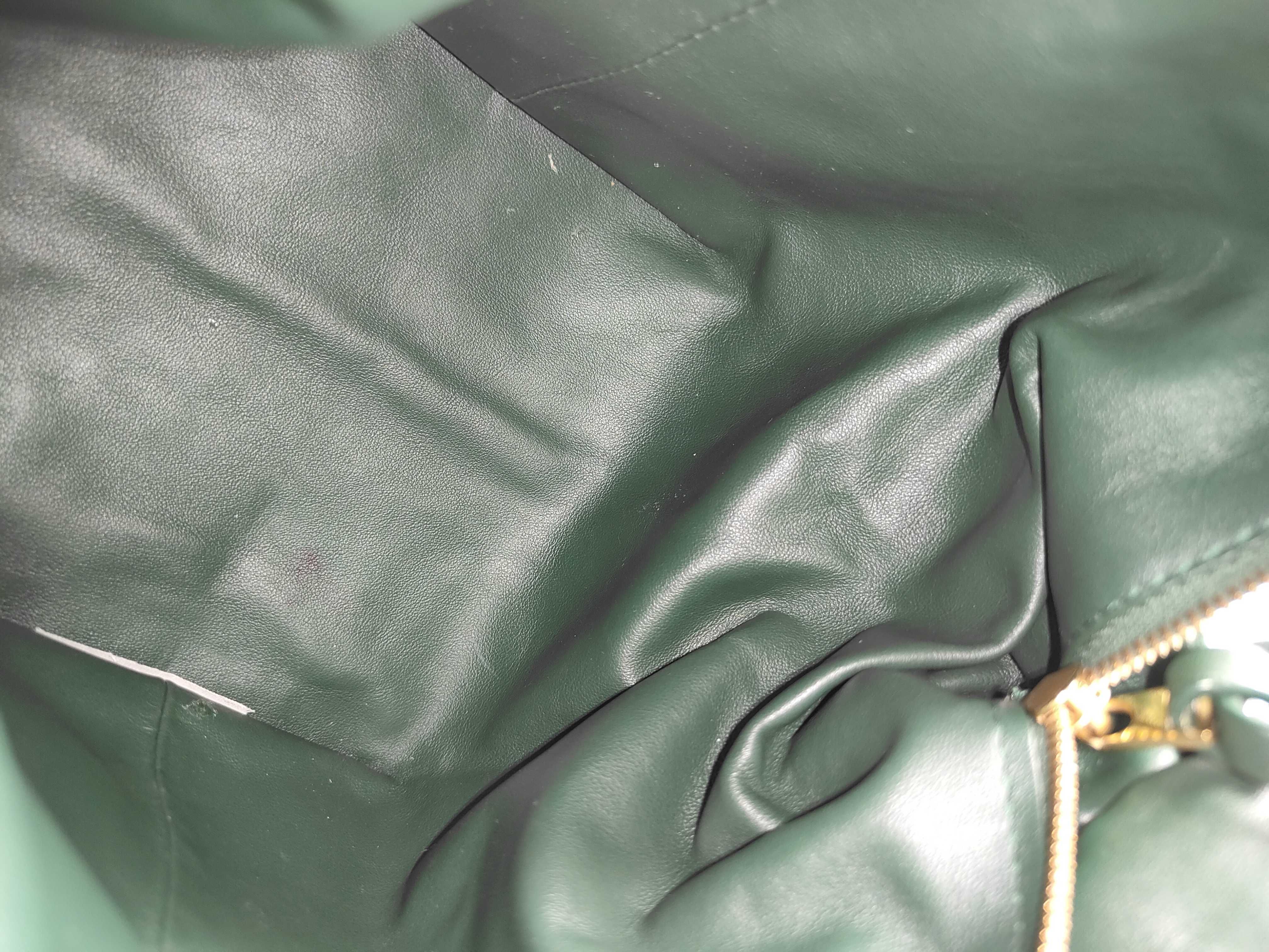 ID- Double Knot Cowhide Handbag Green — view 13