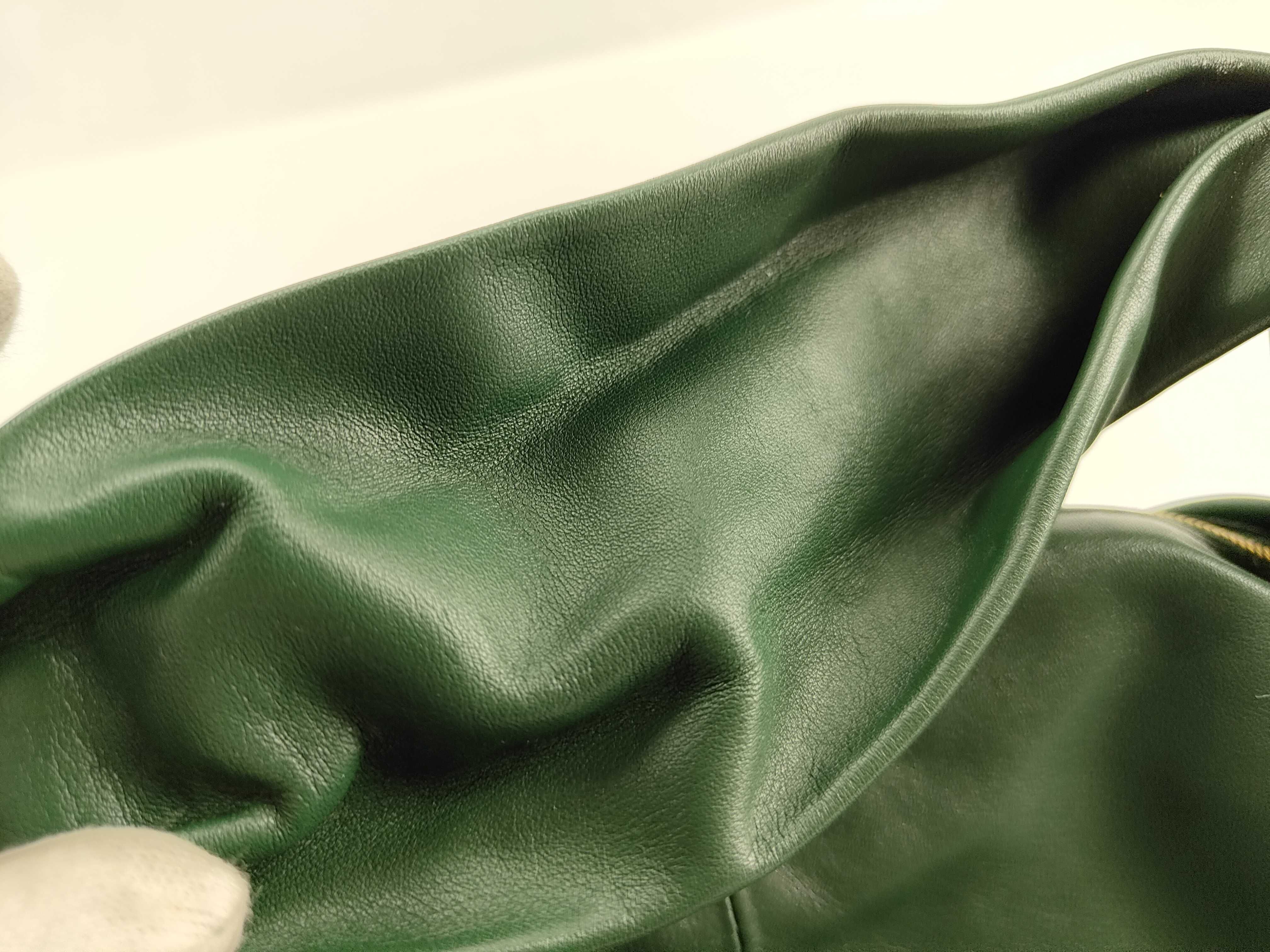 ID- Double Knot Cowhide Handbag Green — view 14