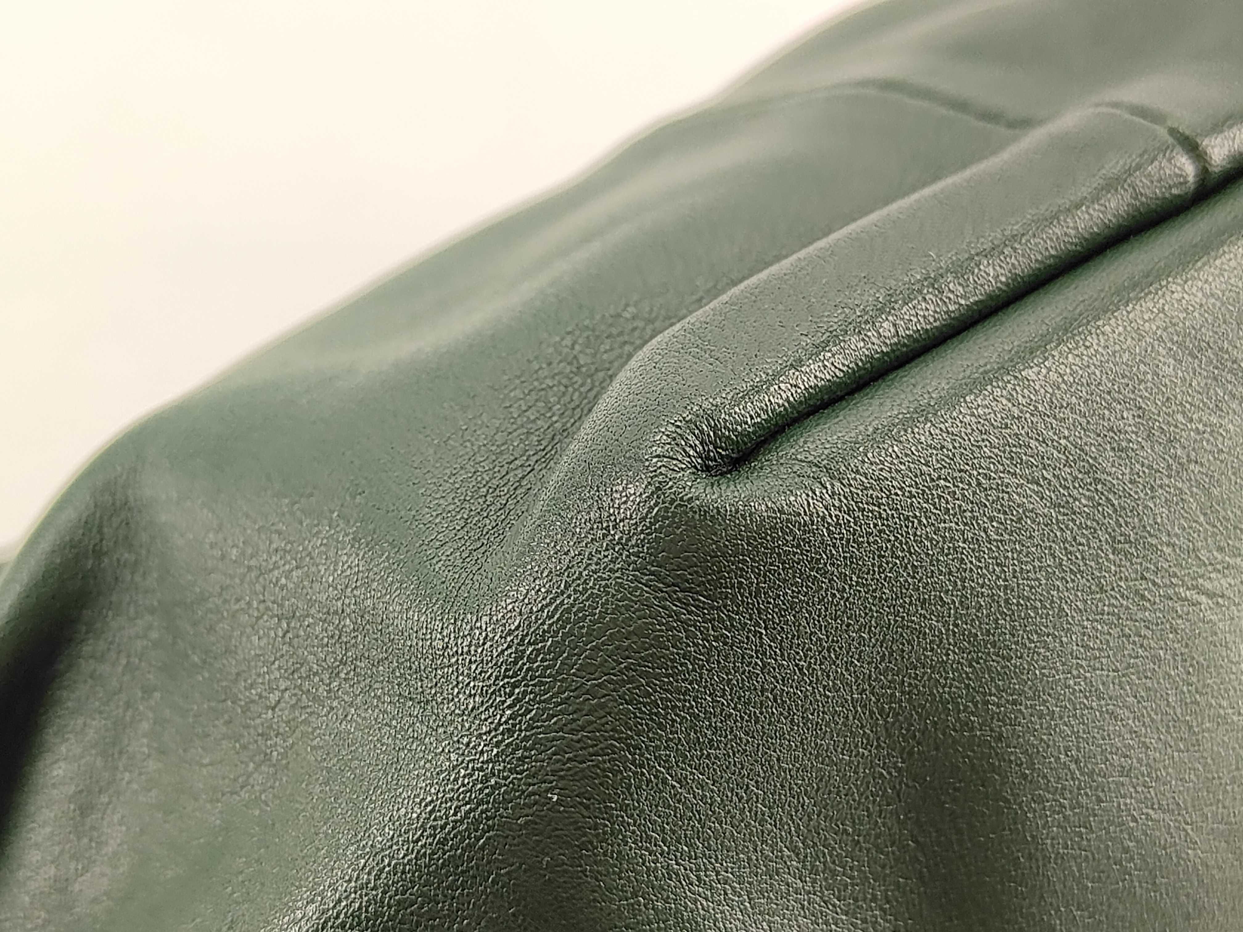 ID- Double Knot Cowhide Handbag Green — view 8