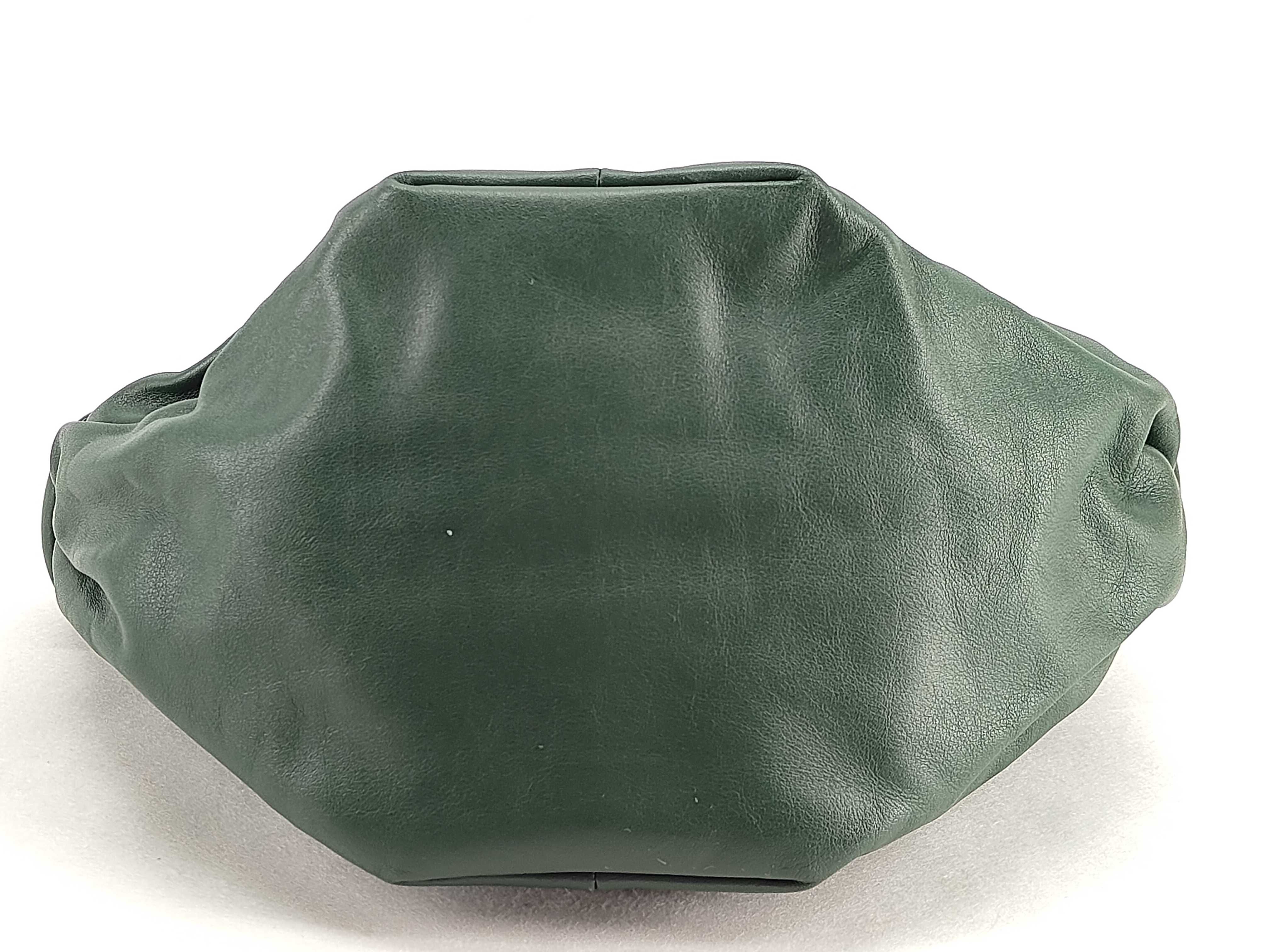 ID- Double Knot Cowhide Handbag Green — view 9
