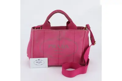 Comes with guarantee card Canapa B2439G Leather Canvas 2-Way Shoulder Bag