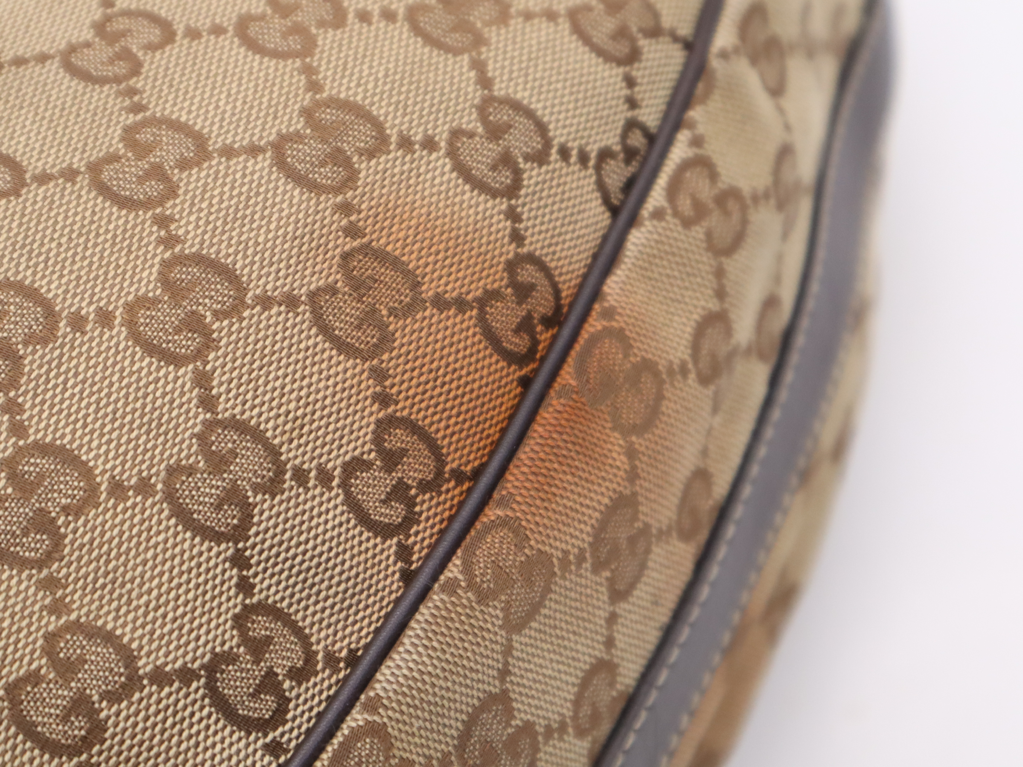232971 GG Canvas x Sherry Line Brown Silver Hardware Tote Bag — view 10