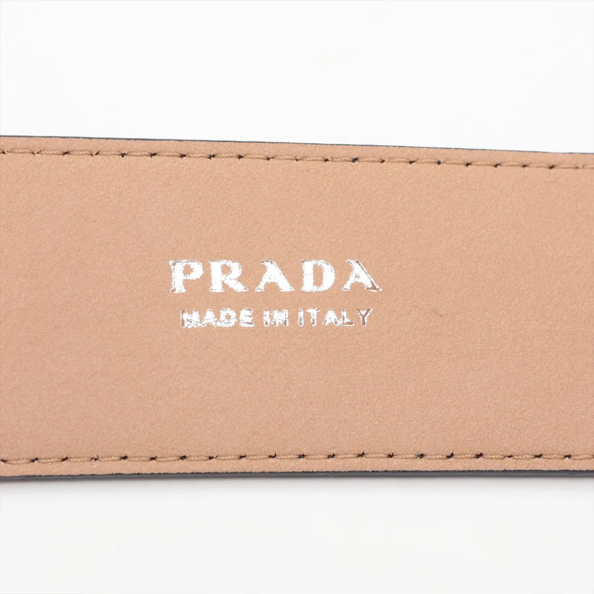 Triangle Logo Belt 85 Suede Black — view 5