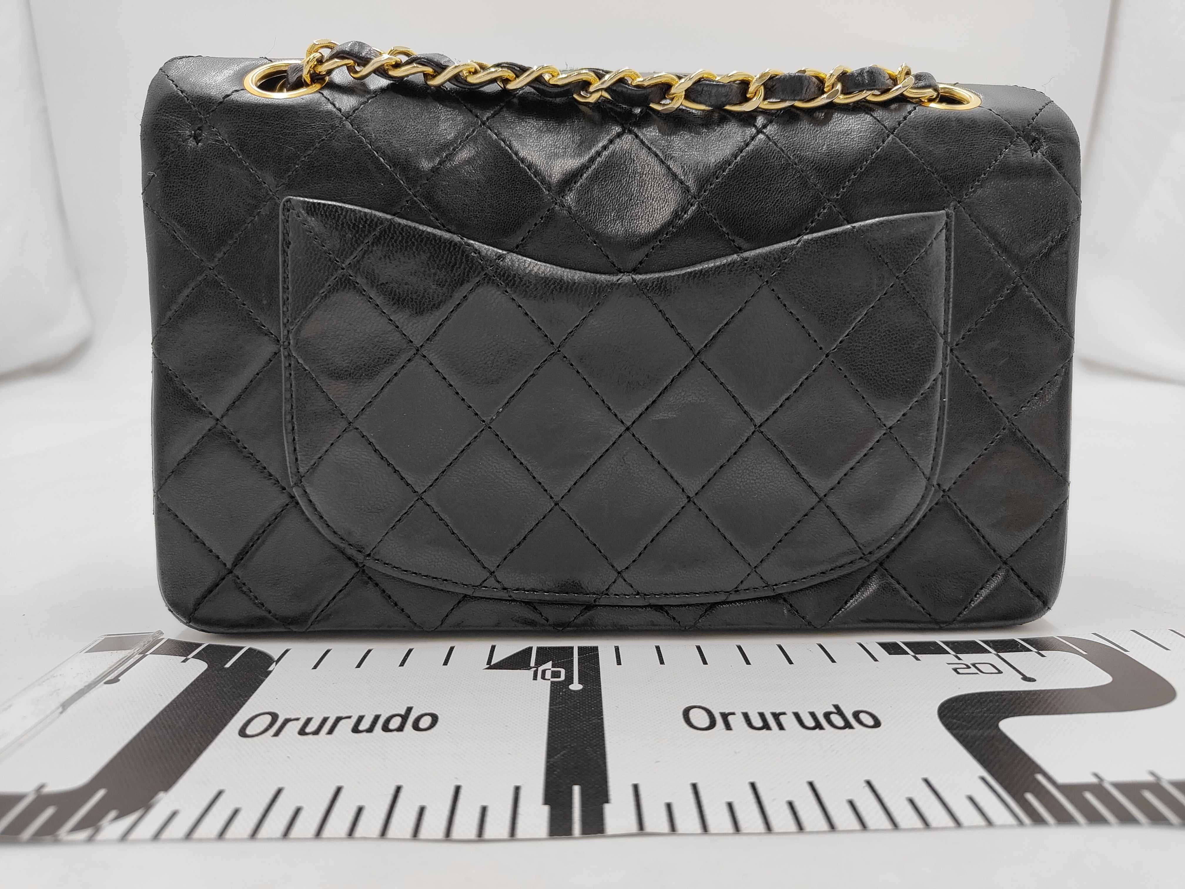 Matelassé Coco Mark Turnlock Leather Chain Shoulder Bag, Black with Gold Hardware — view 2