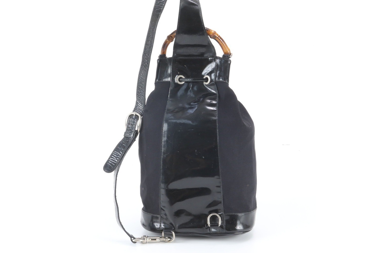 Bamboo 003 2113 Leather Nylon 2-Way Shoulder Bag — view 4