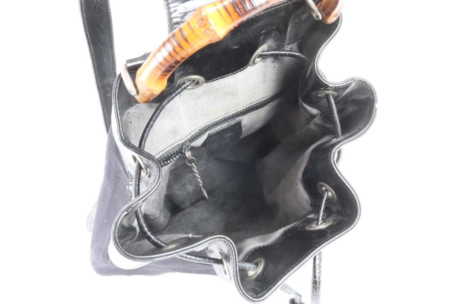 Bamboo 003 2113 Leather Nylon 2-Way Shoulder Bag — view 8