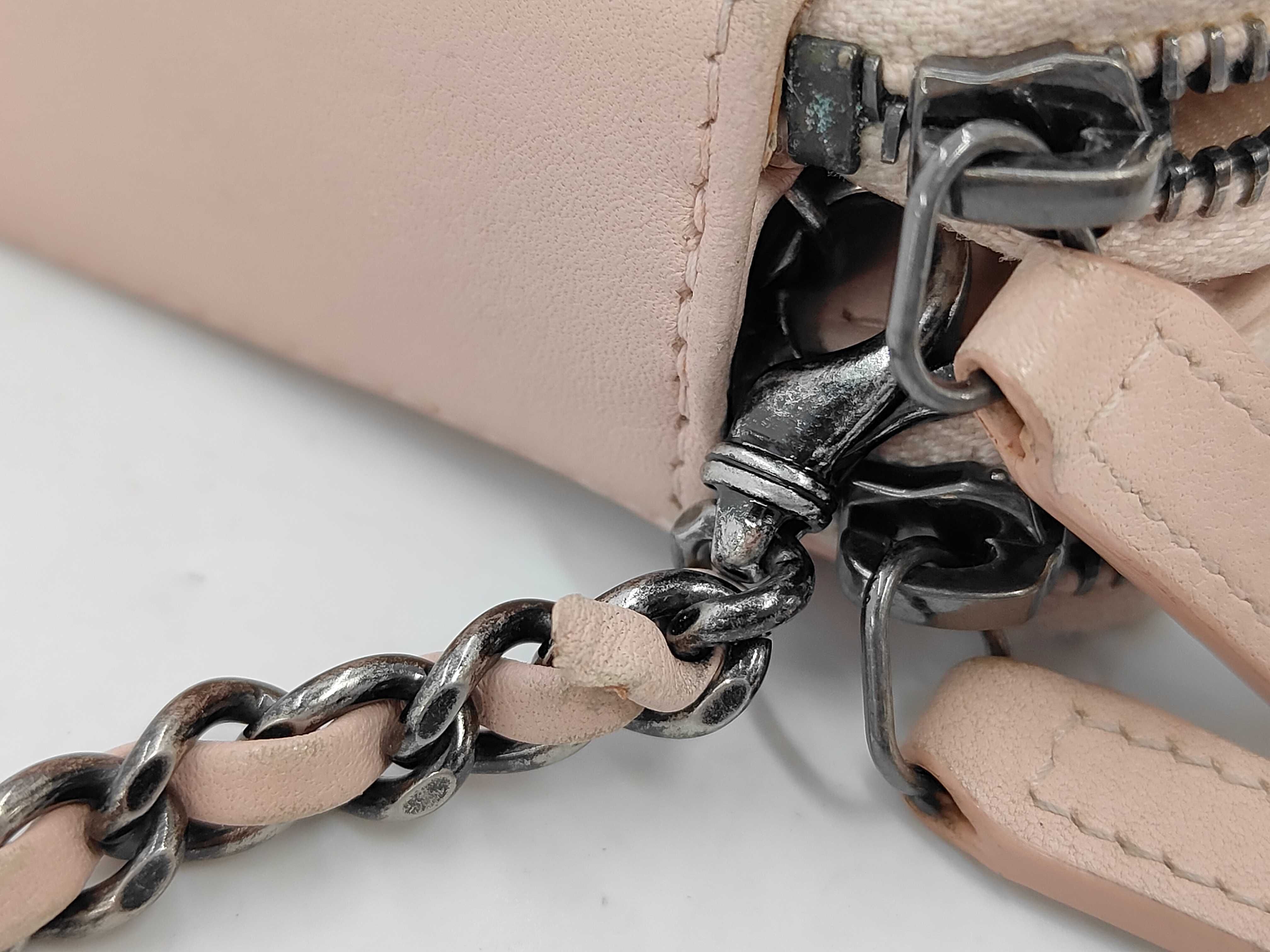 Boy Chanel Chain Wallet, Pink Lambskin, Matelassé, Silver Hardware, Shoulder Bag — view 7