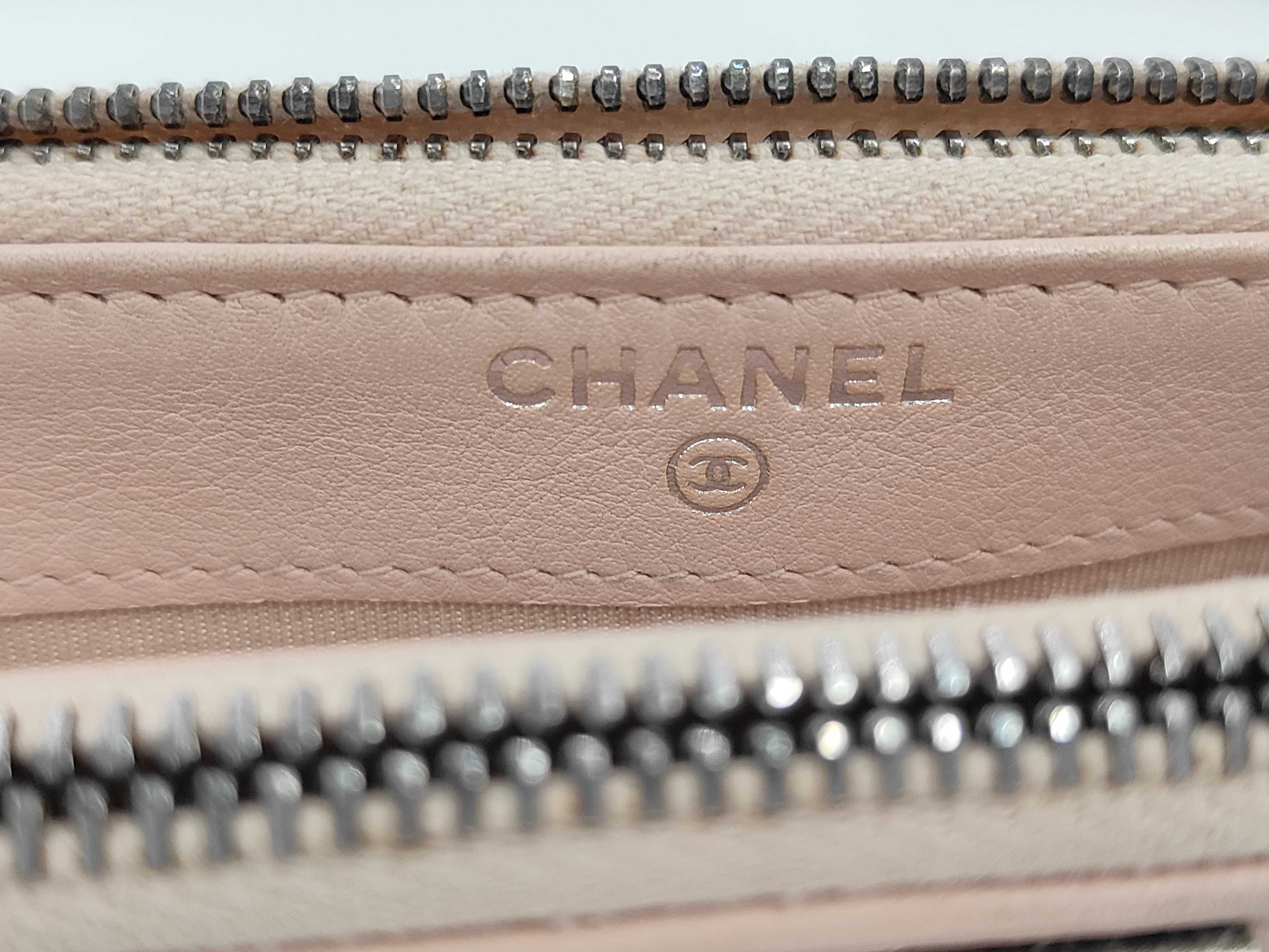 Boy Chanel Chain Wallet, Pink Lambskin, Matelassé, Silver Hardware, Shoulder Bag — view 9